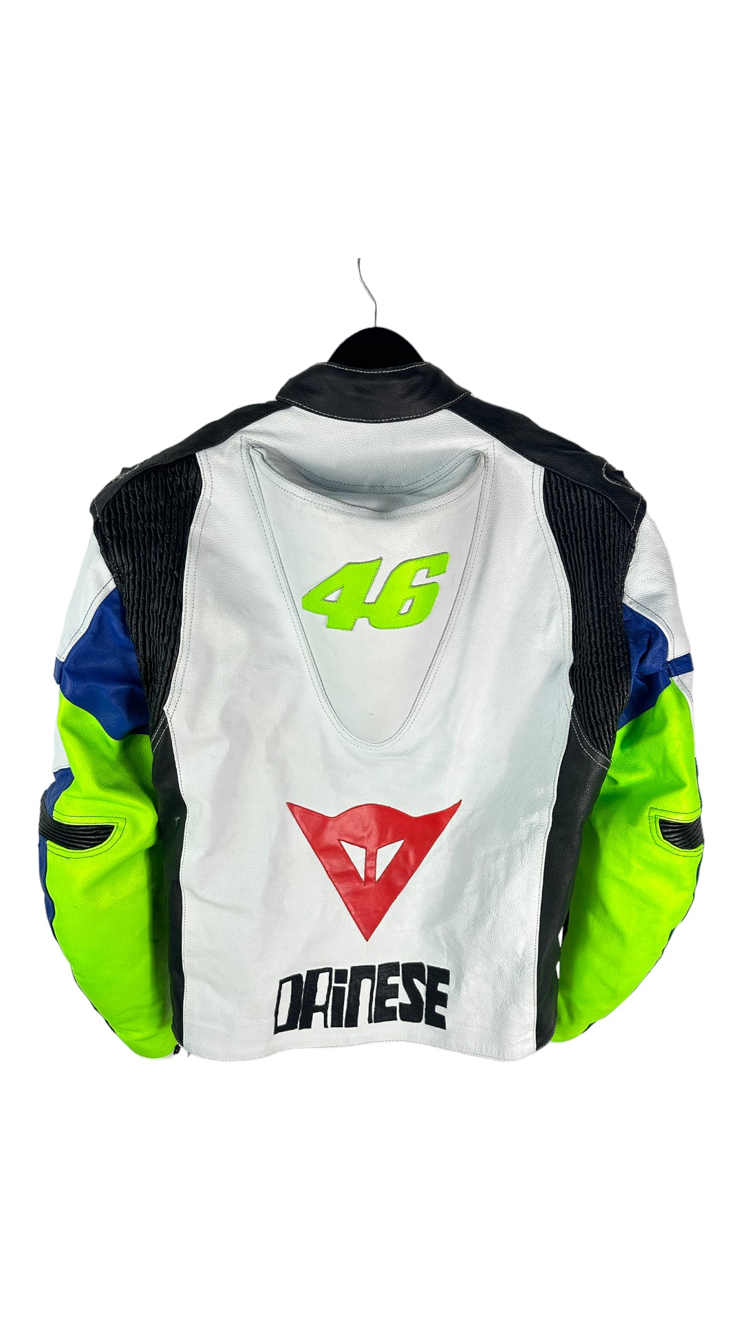 Dainese Avro 4 VR46 Leather Armored Motorcycle Racing Jacket Sz Med
