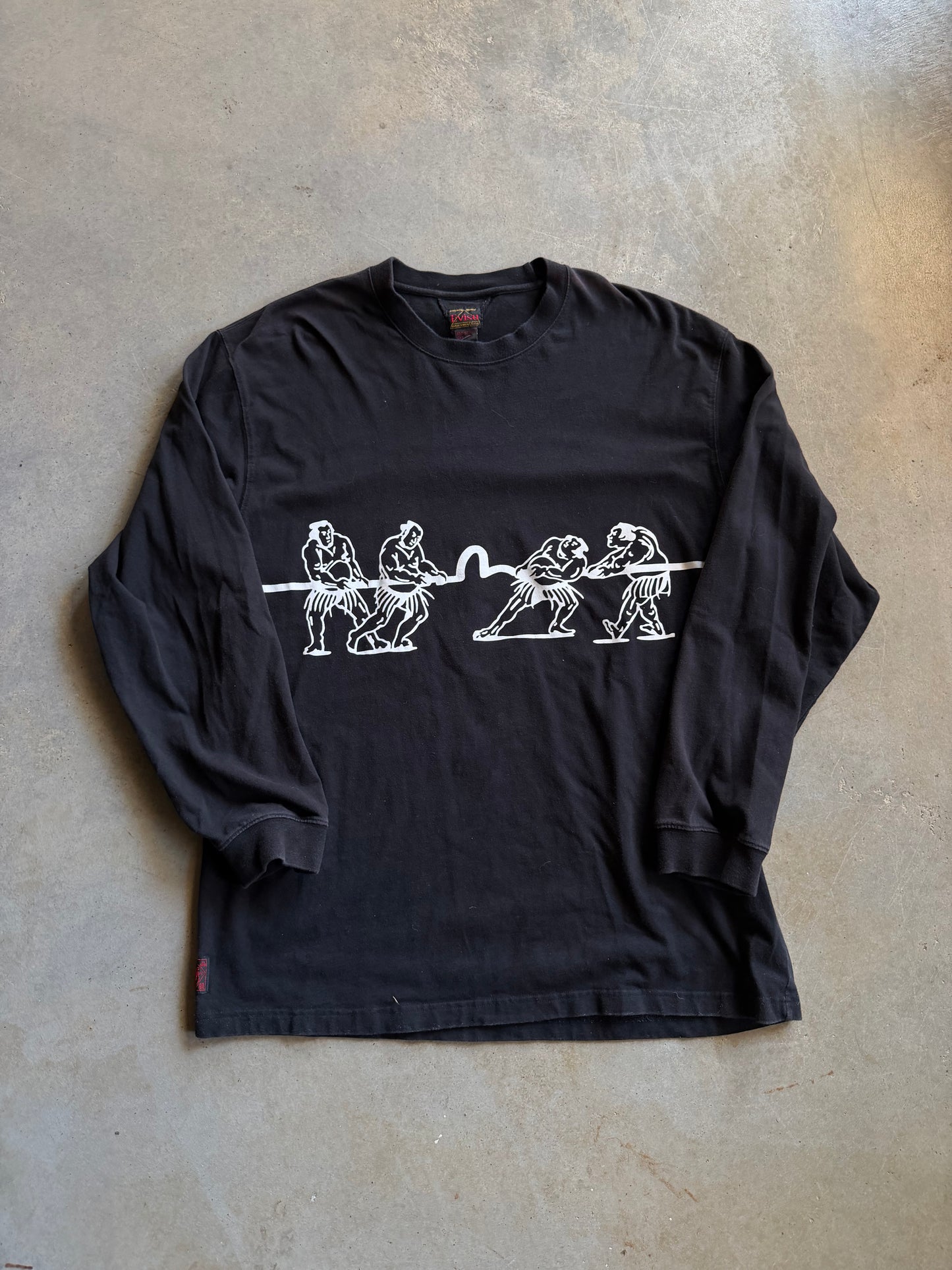 VTG Evisu L/S Graphic Tee Sz XL