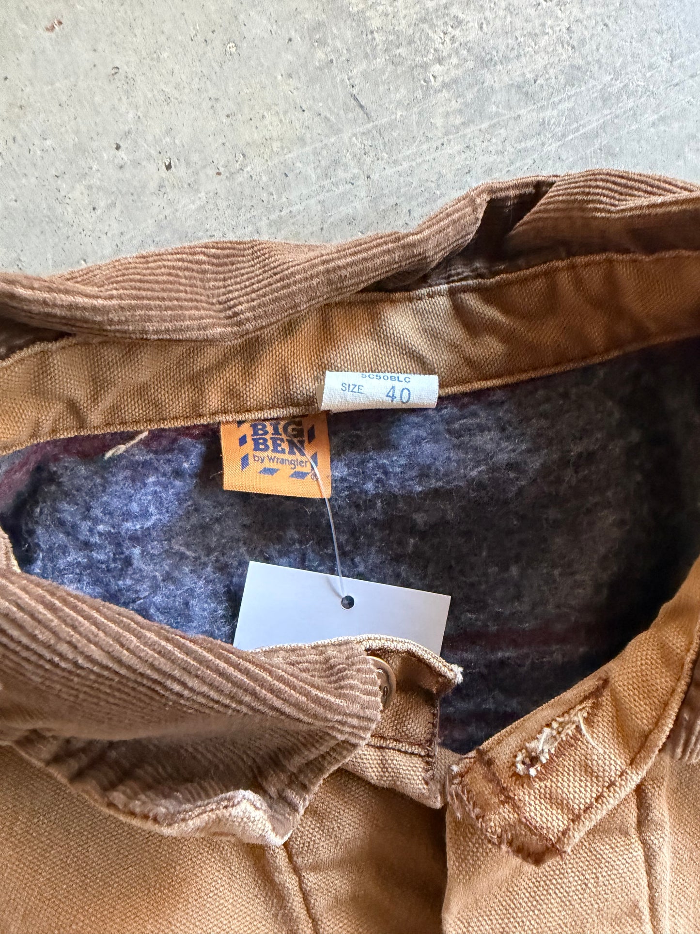 VTG Big Ben Wrangler Tan Jacket Sz M/L