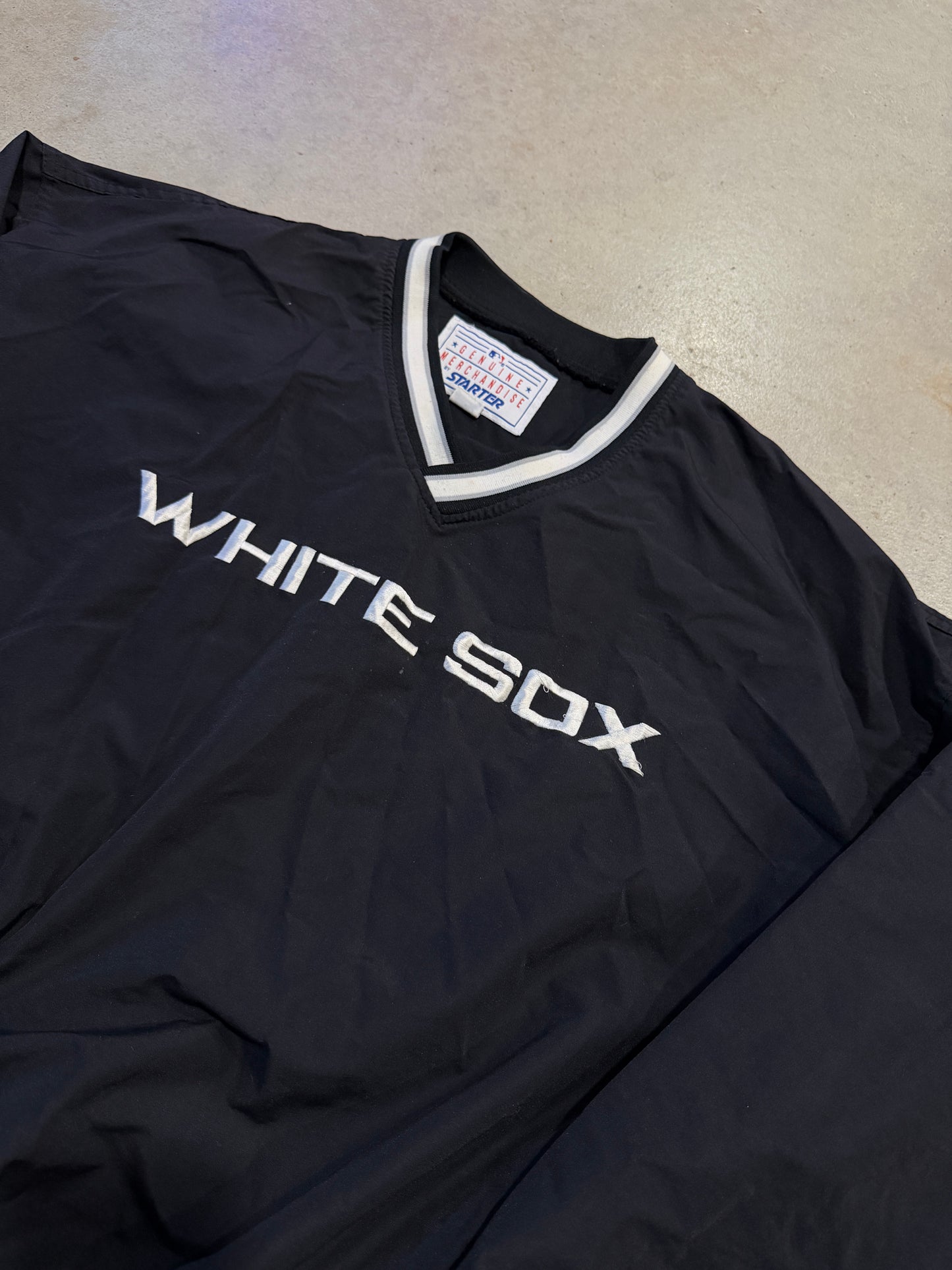 VTG 90s Starter White Sox Pullover Jacket Sz XL