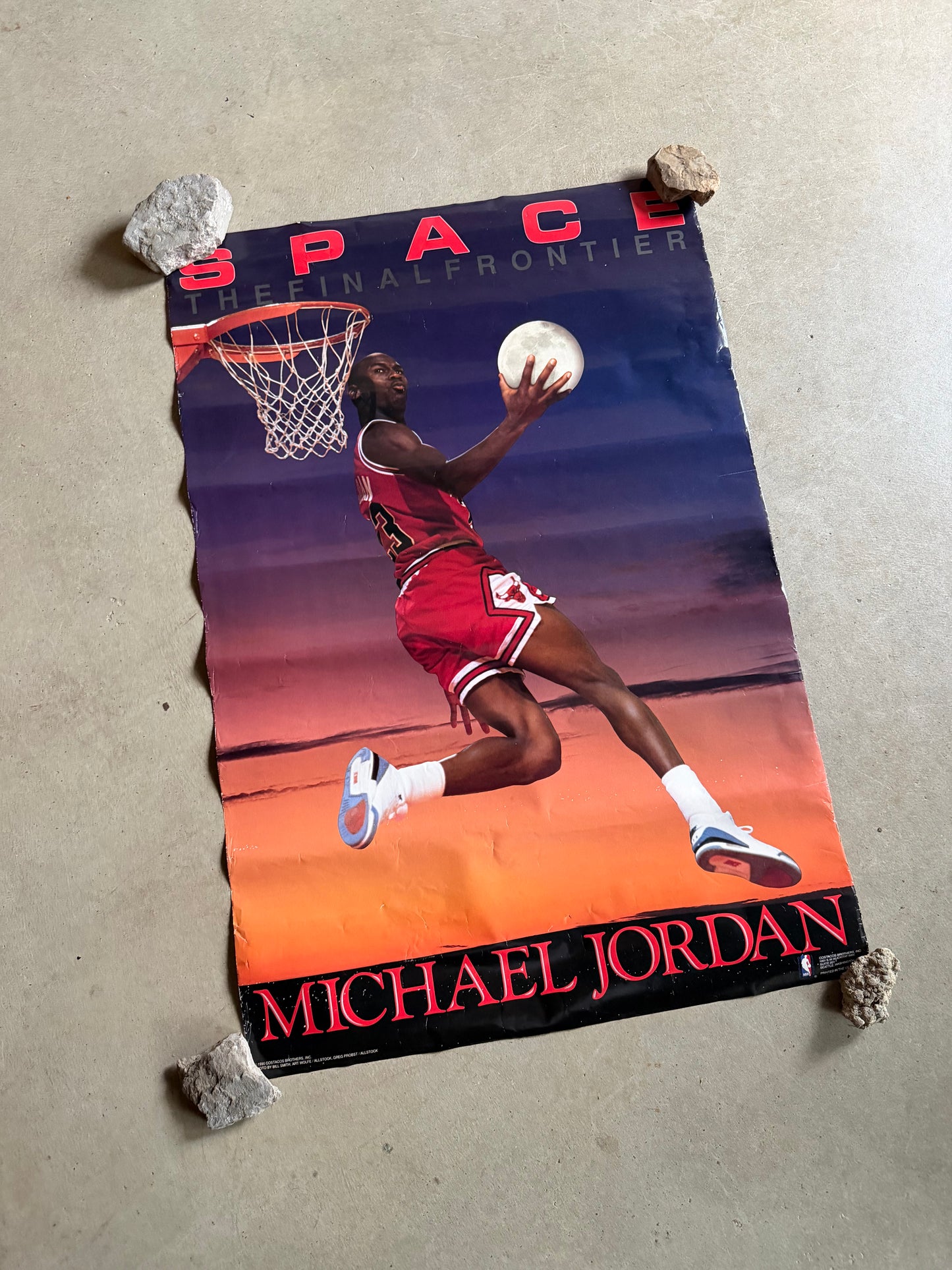 VTG Michael Jordan Space The Final Frontier 1990 Poster