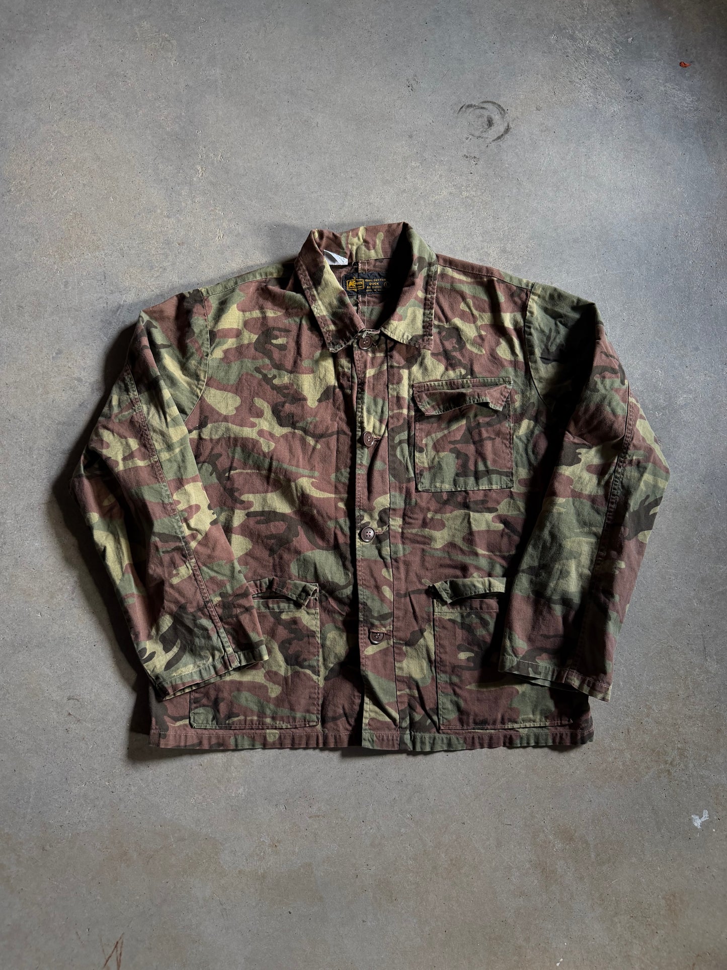 VTG Kmart Camo Button Up Shirt Sz L