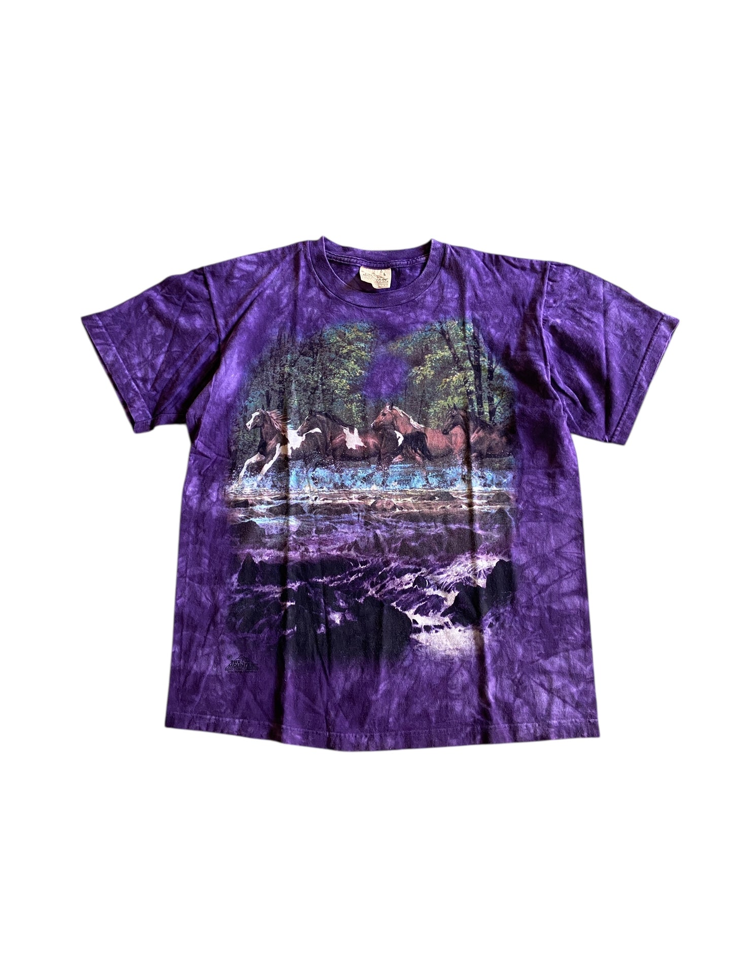 2001 Tie Dye The Mountain Horse Tee Sz L