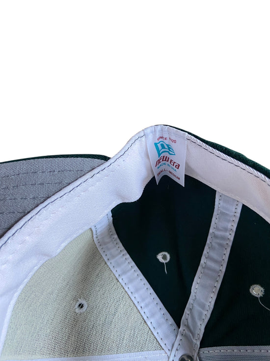 VTG 90s New Era Blank Spartan Green Snapback Hat