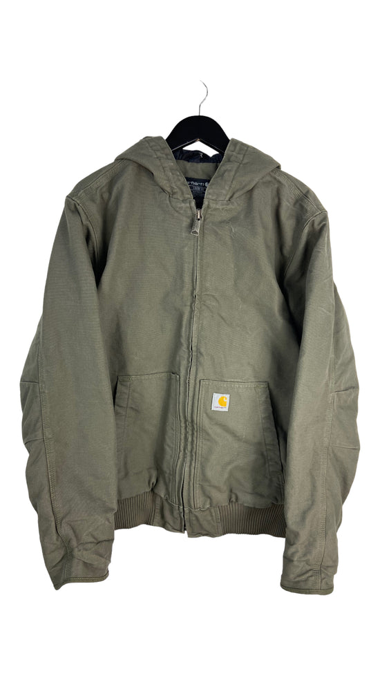 Preowned Carhartt Loose Fit Hooded Jacket Sz M