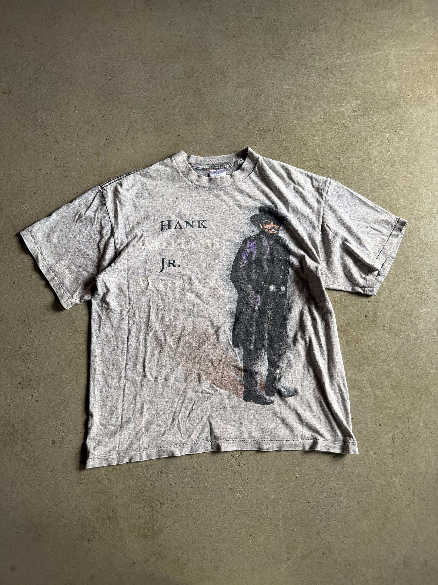 VTG Hank Williams Jr Maverick Tee Sz XL