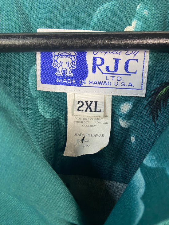 VTG RJC Surfboard Hawaiian Shirt SZ XXL