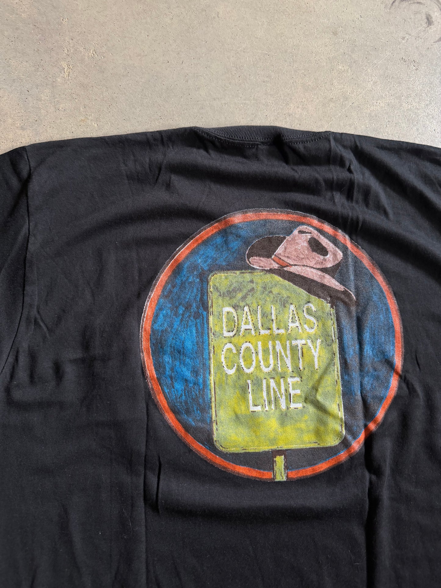 VTG Dallas County Line Pocket Tee Sz L