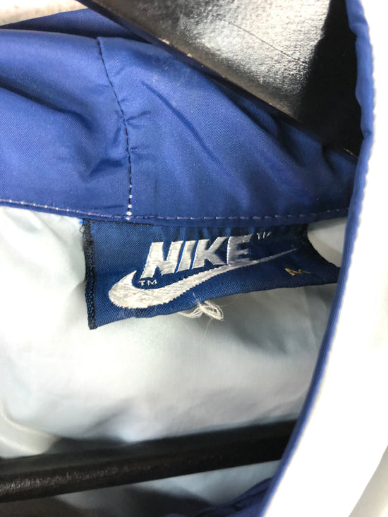 VTG Blue/Gray Nike Nylon Hoodie Jacket Sz M