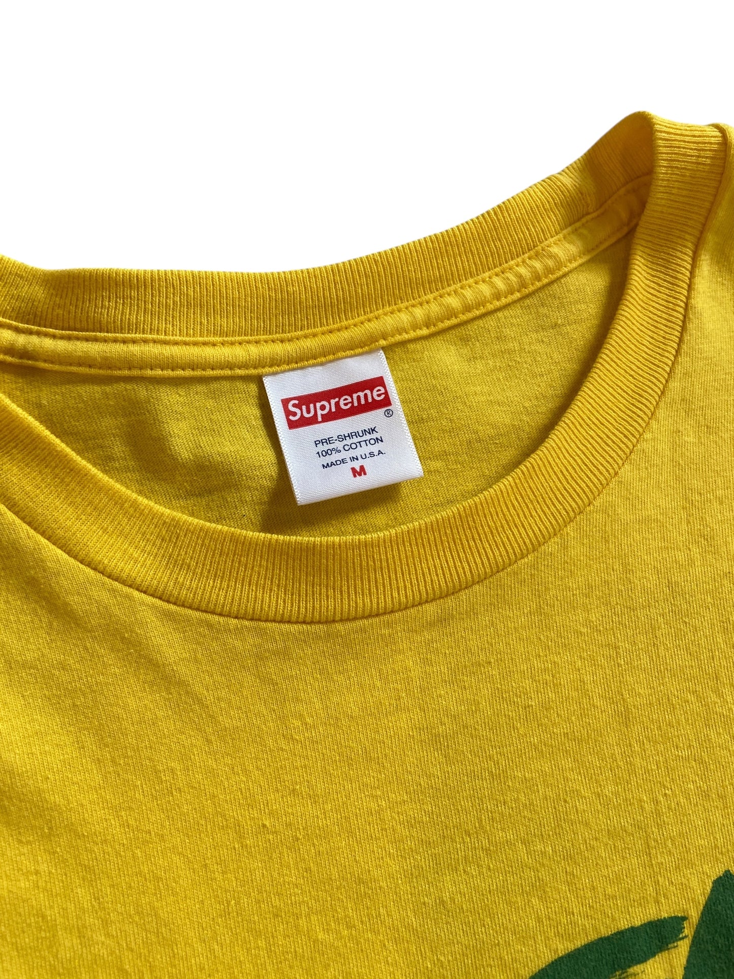Supreme Justice For All Yellow Tee Sz M/L