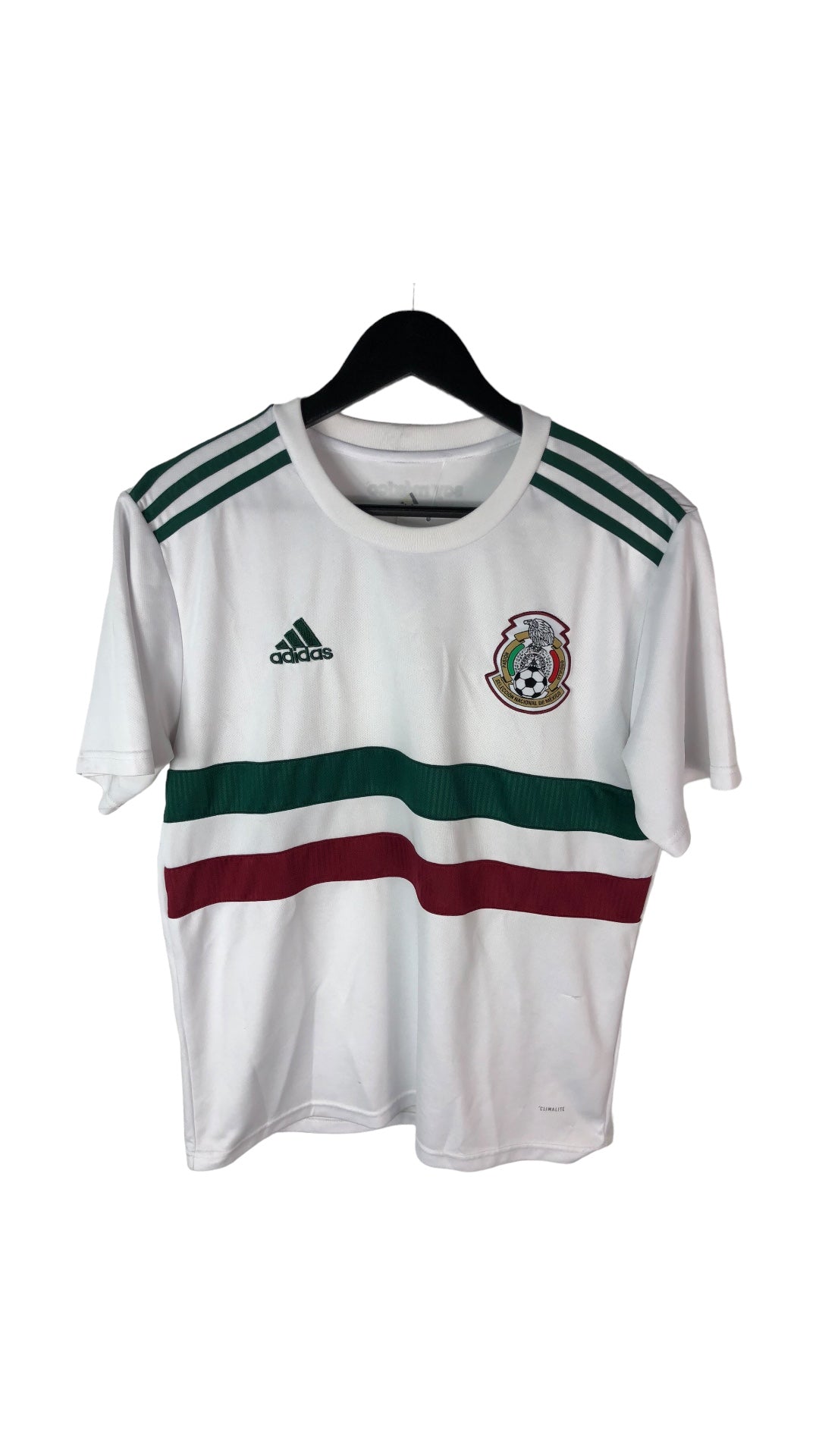 Adidas Mexico World Cup White Away Soccer Jersey Sz M