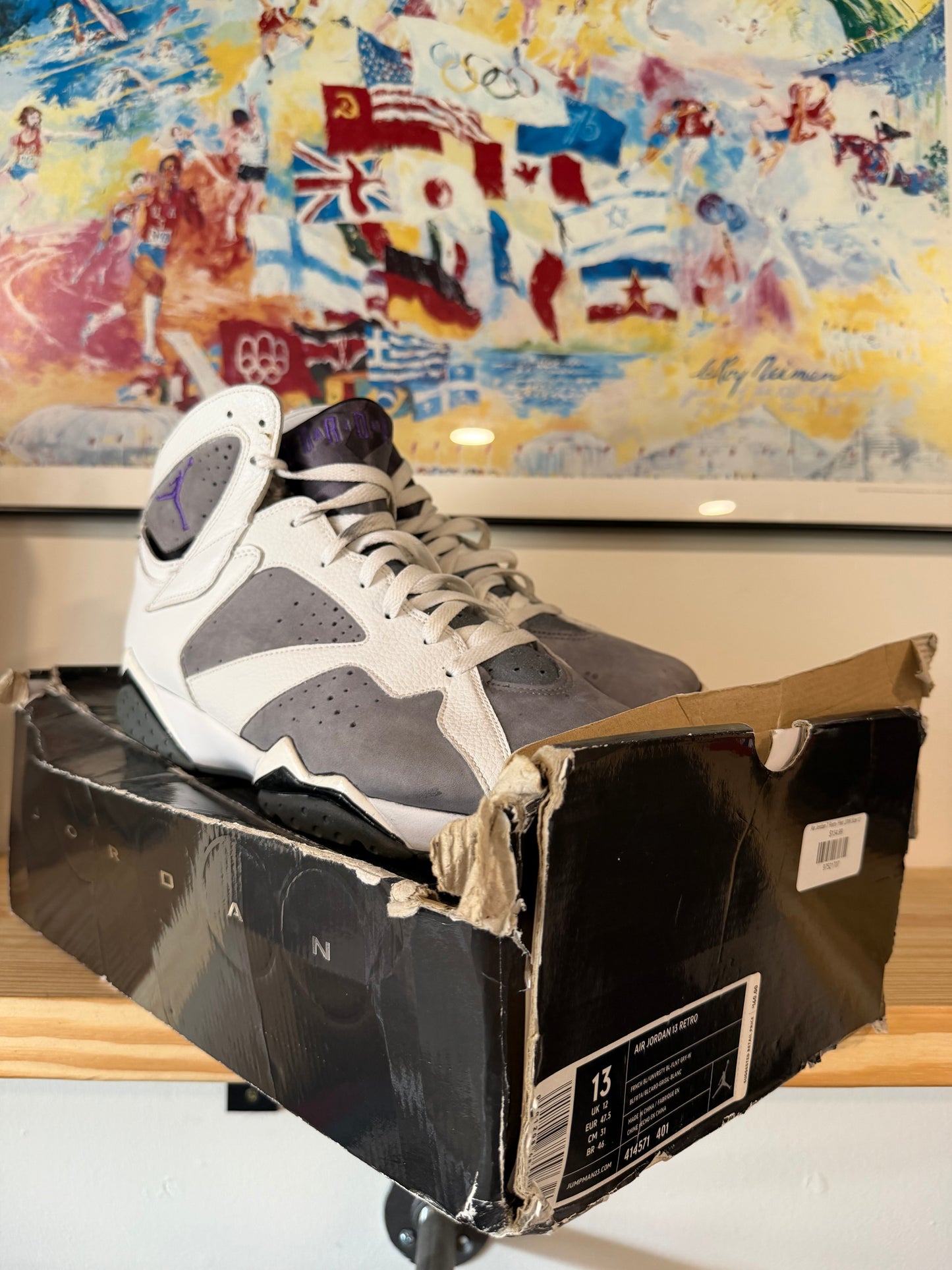 Preowned Jordan 7 Retro Flint 2005 Sz 12M/13.5W