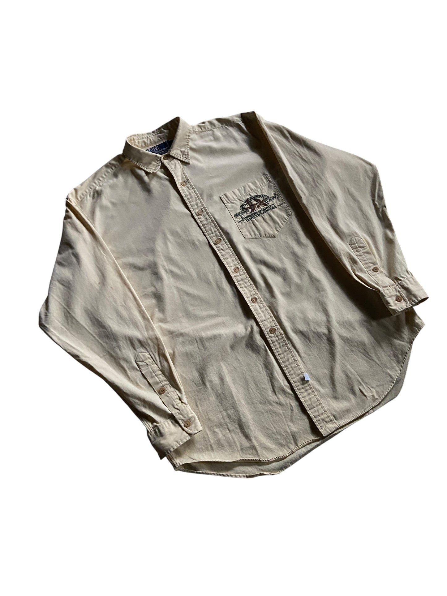 VTG Polo Ralph Lauren Sportsman Button Up Shirt Sz L/XL