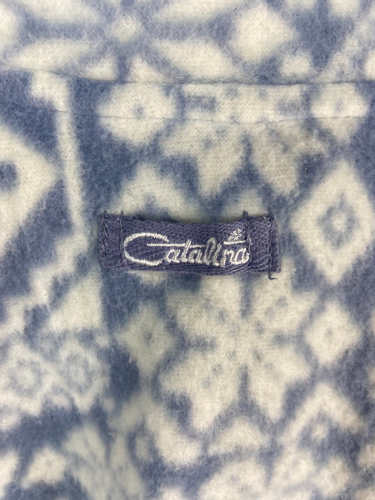 Load image into Gallery viewer, VTG Catalina Winter Pattern Fleece Sweater Sz M
