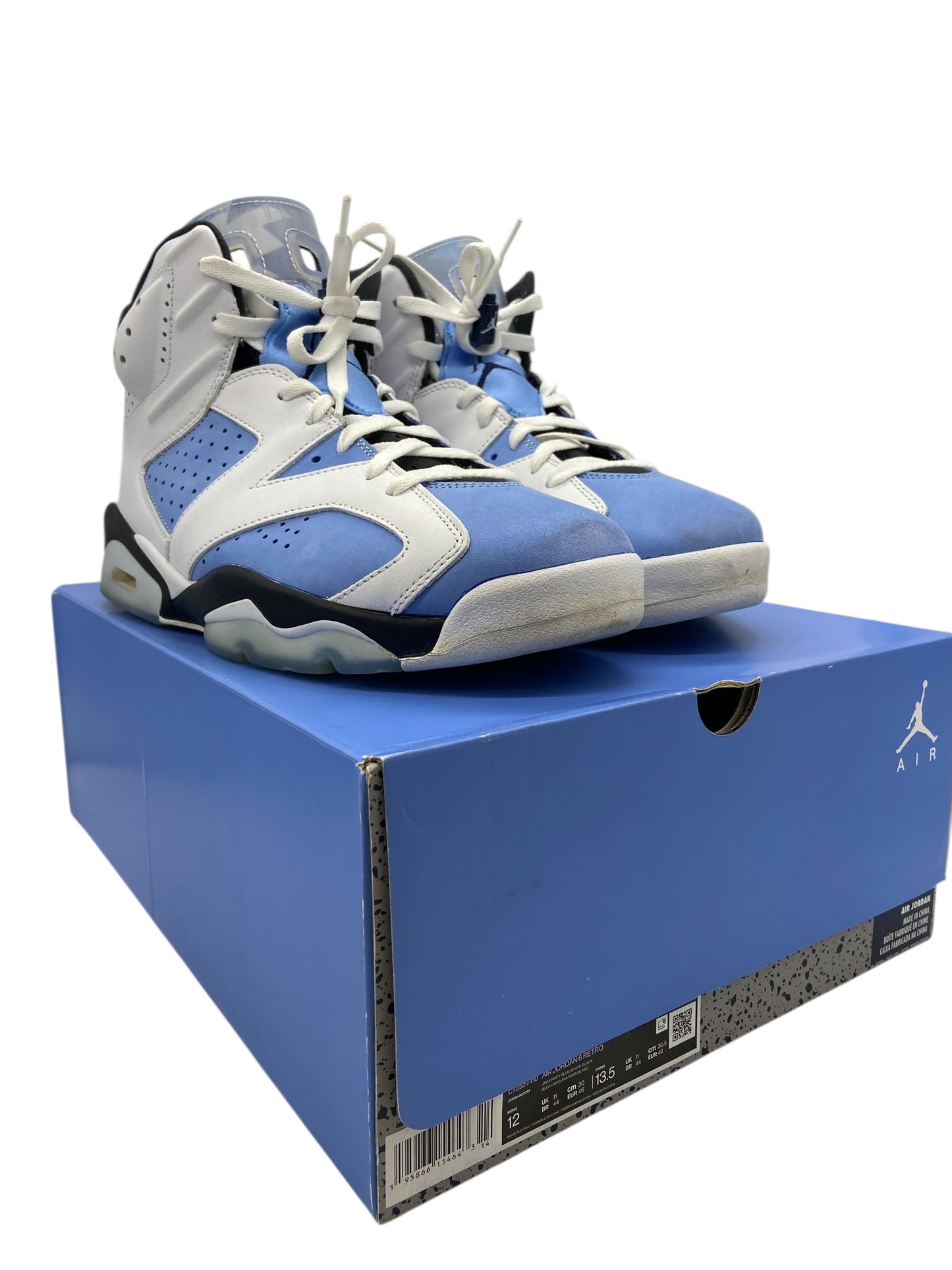 Preowned Jordan 6 Retro UNC White Sz 12M/13.5W