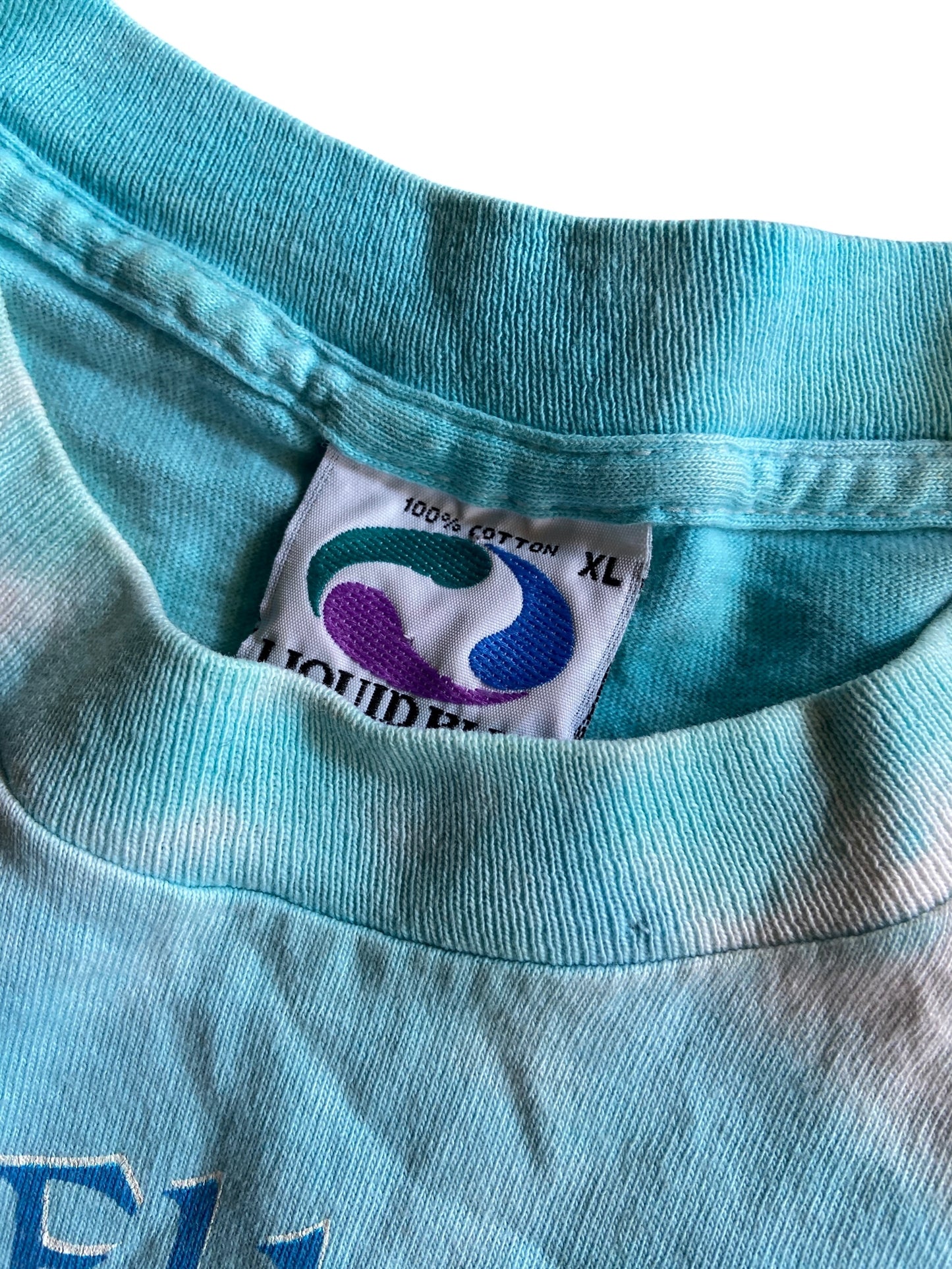 VTG Grateful Dead Playin In The Field Liquid Blue Tee Sz XL