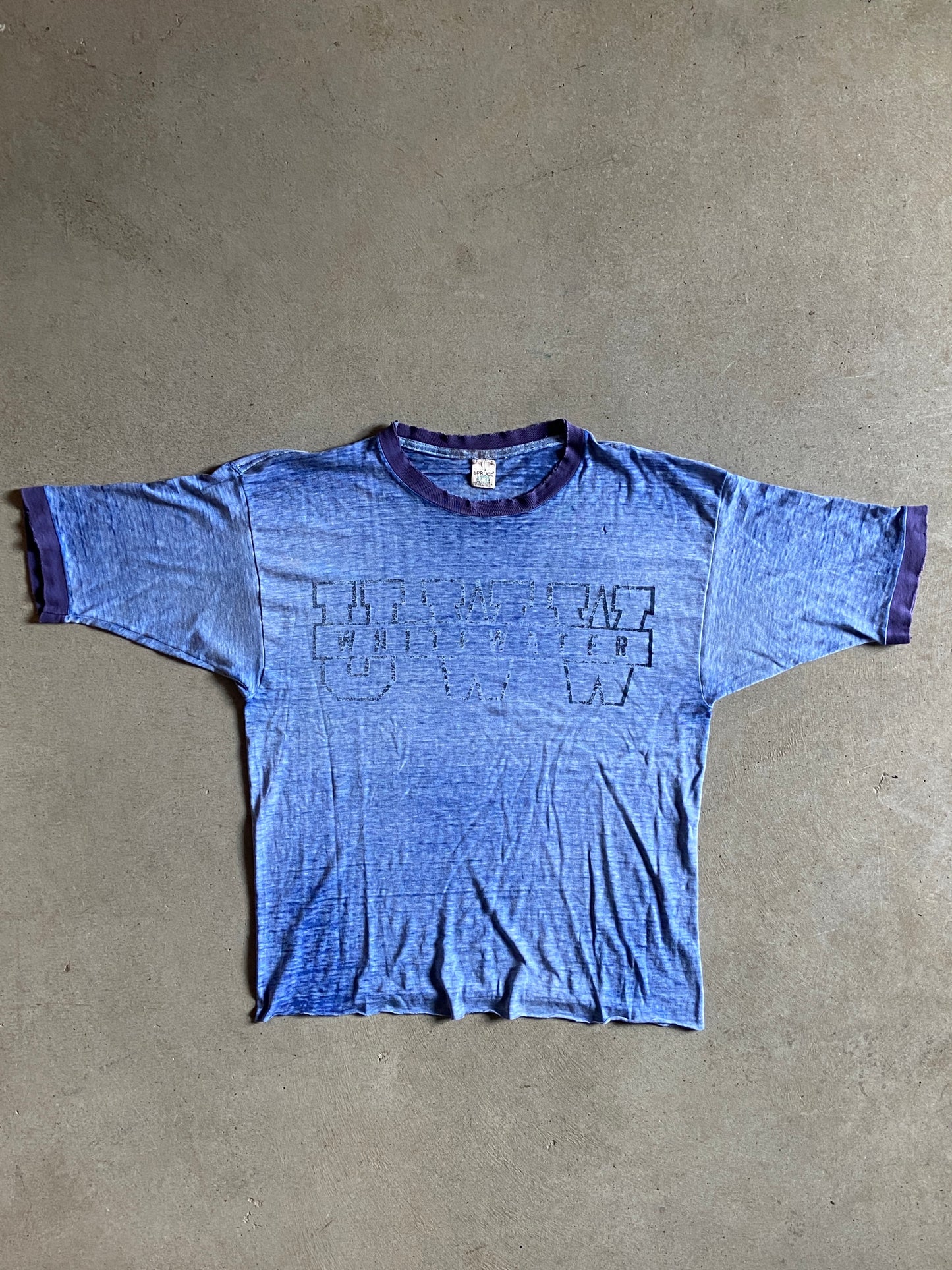 VTG University of Wisconsin Whitewater Cropped Tee Sz L