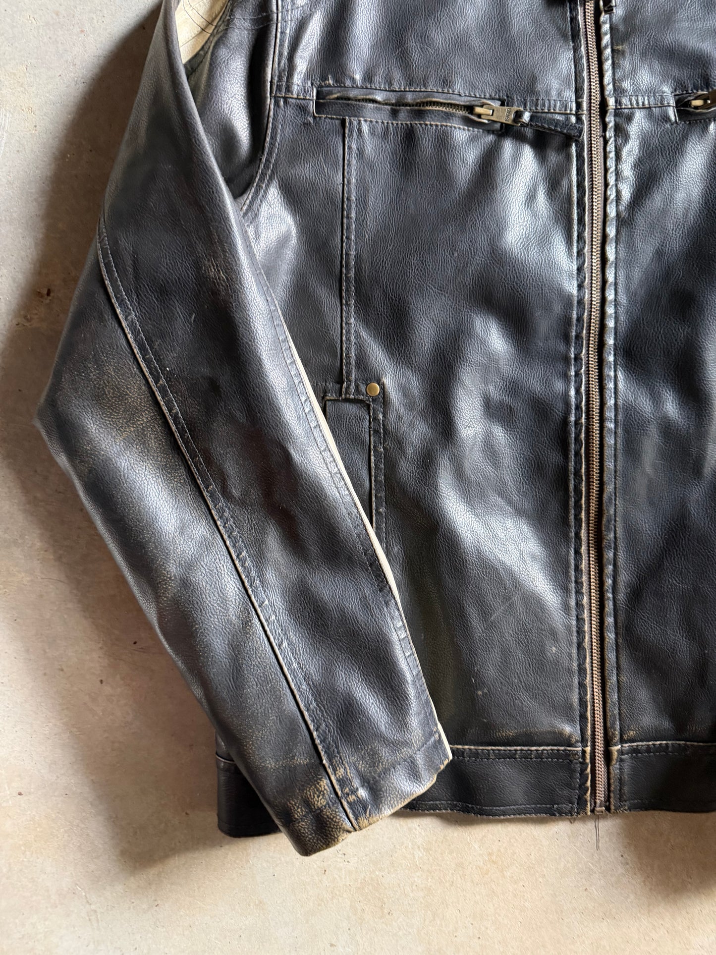 Arizona Jean Co Leather Jacket Sz M