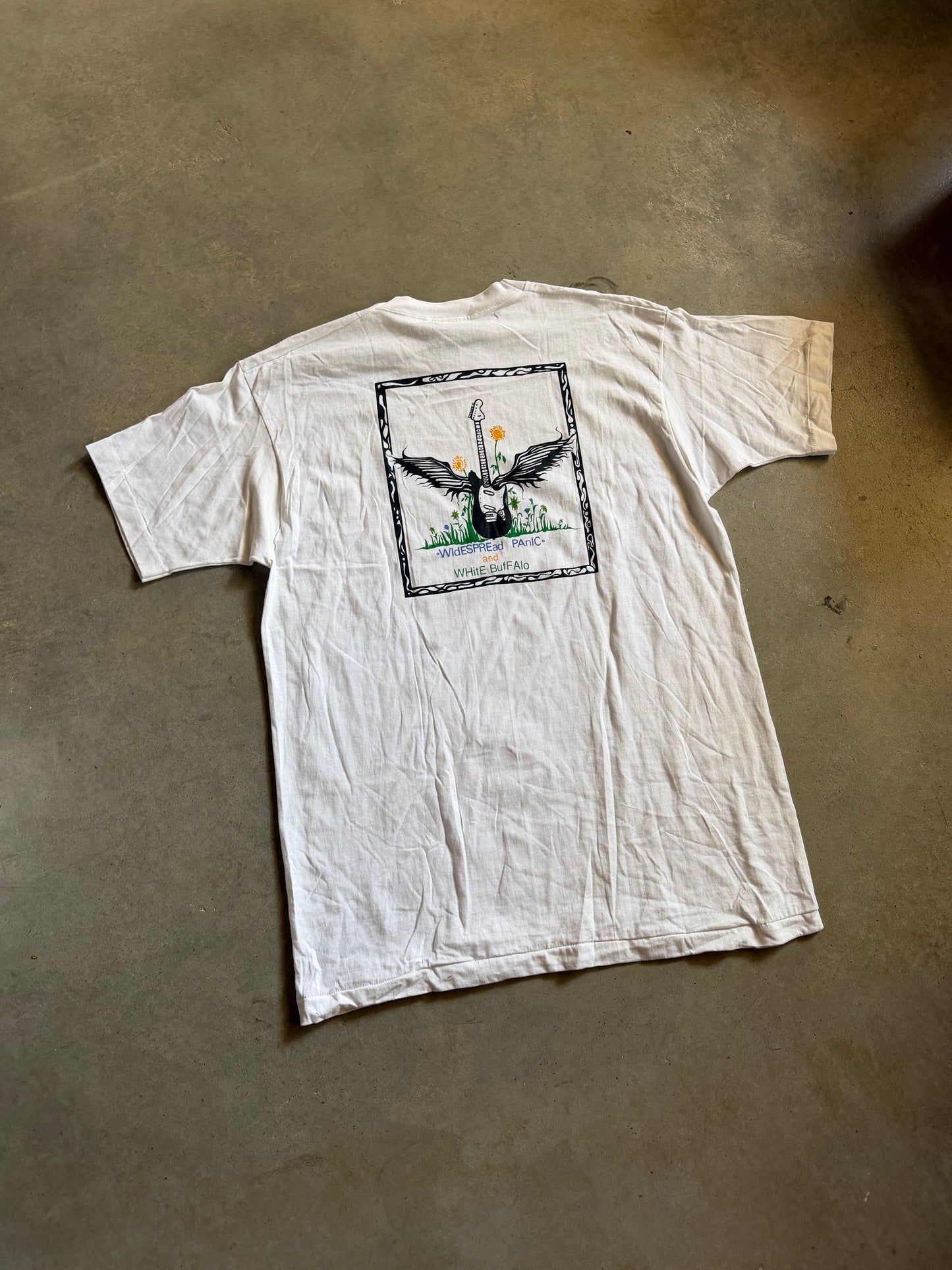 VTG Widespread Panic & White Buffalo Tee Sz XL