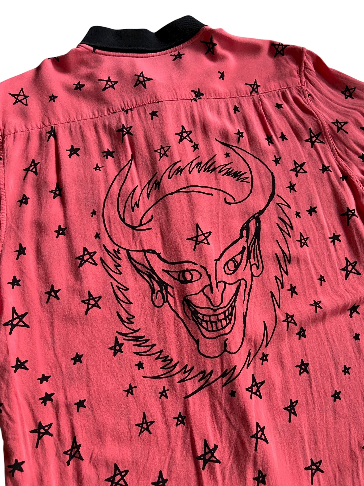 Supreme SS18 Devil Rayon Shirt Sz XL