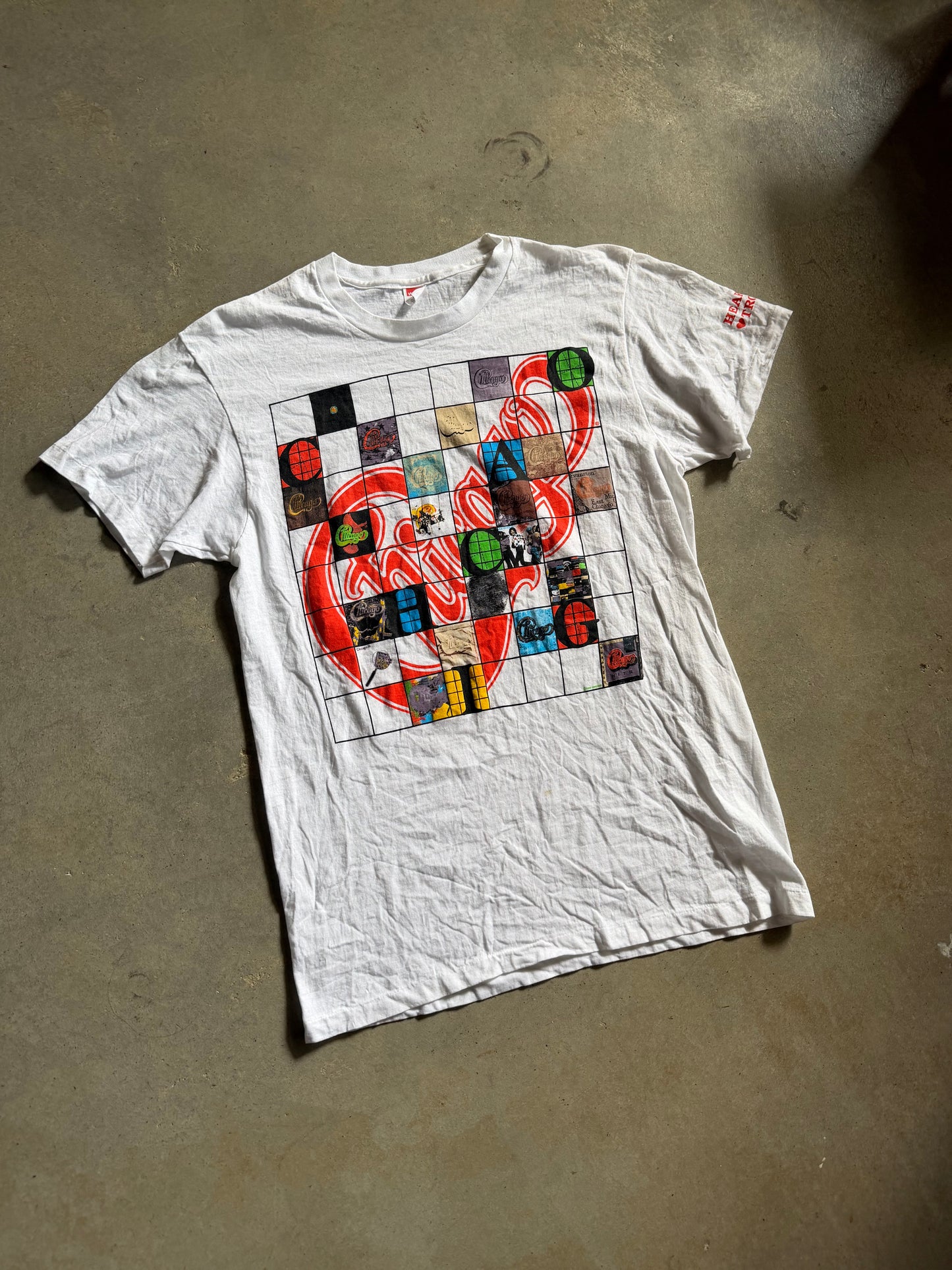 VTG 1990 Chicago Rock Band Tee Sz L