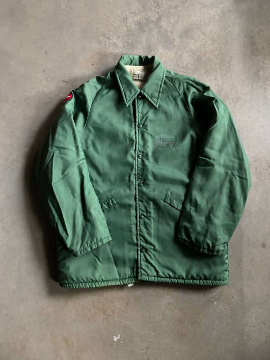 VTG Texaco Green Sherpa Jacket Sz M/L