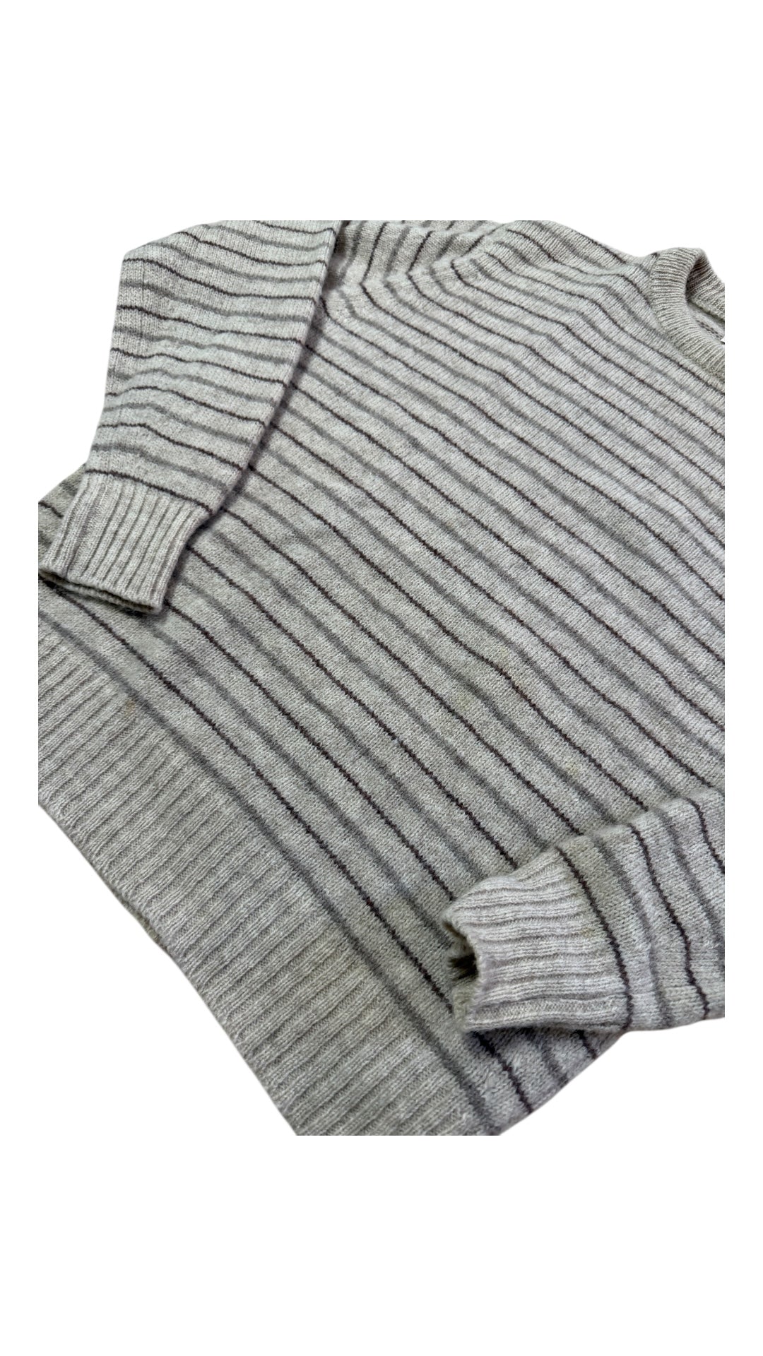 VTG Alan Paine Striped Shetland Wool Sweater Sz Med