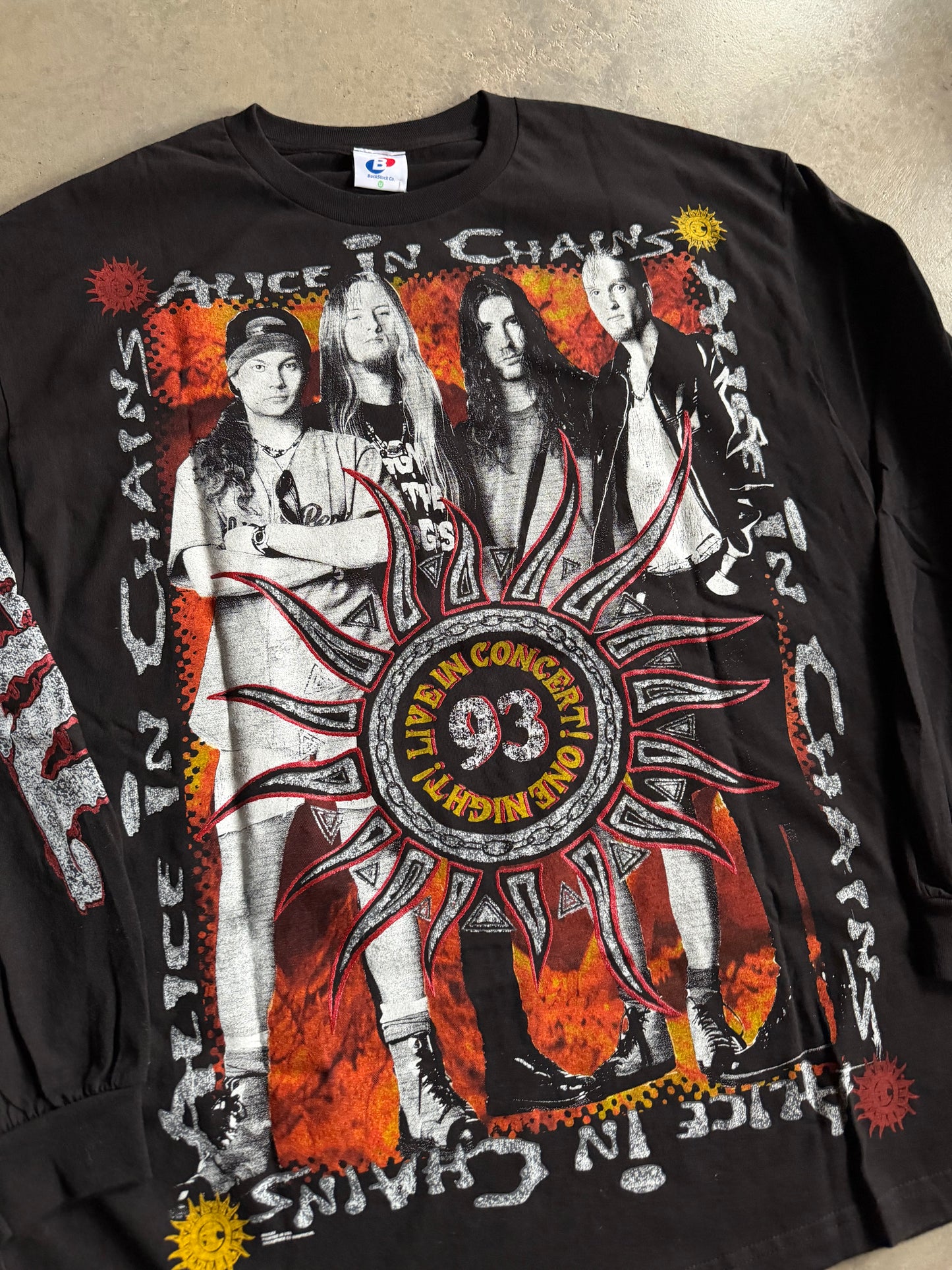 Backstock Co Alice In Chains 'Dirt' Era 93' Tour L/S Tee Sz 2X