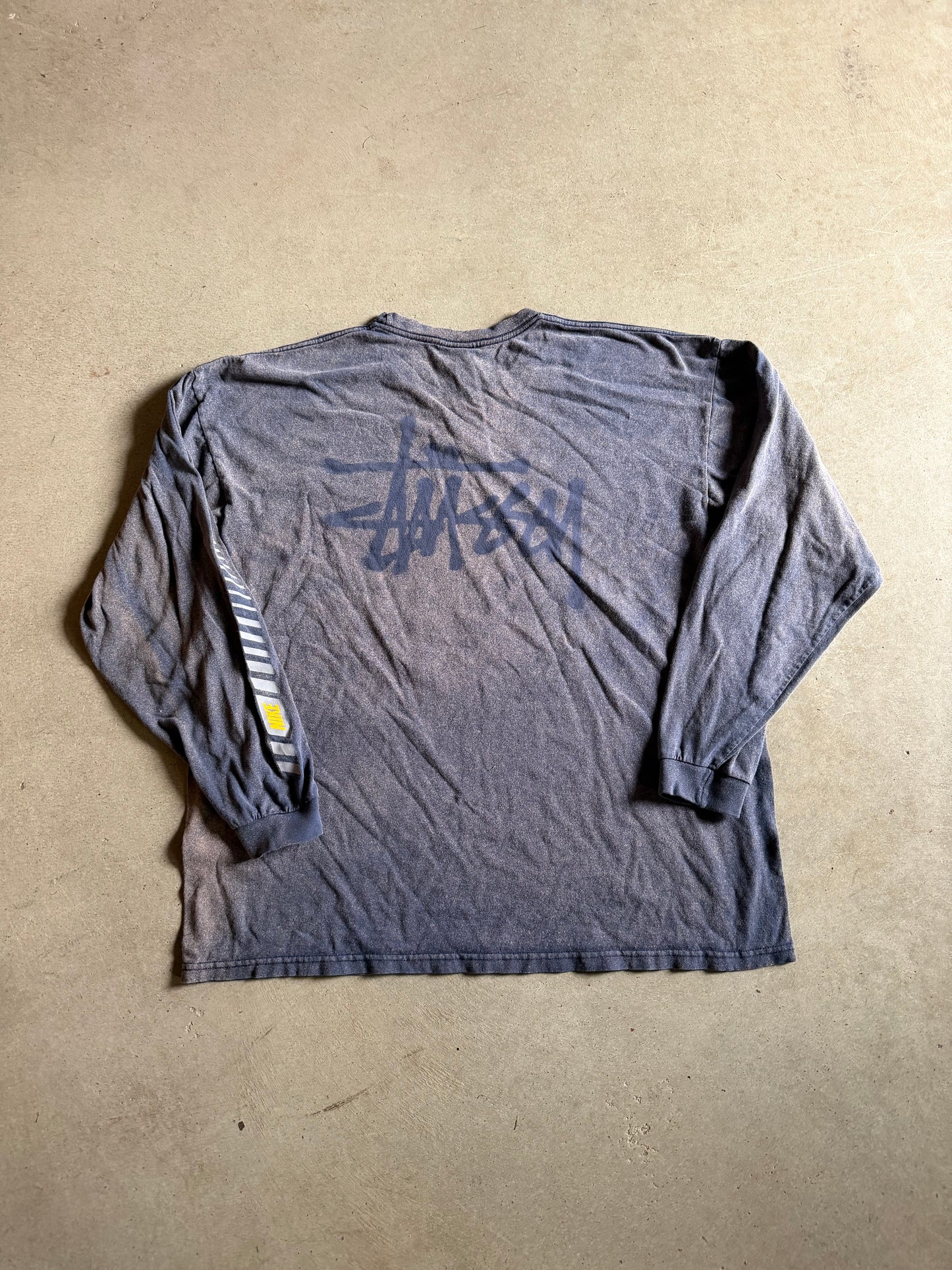 VTG Y2K Nike Stussy L/S Tee Sz XL