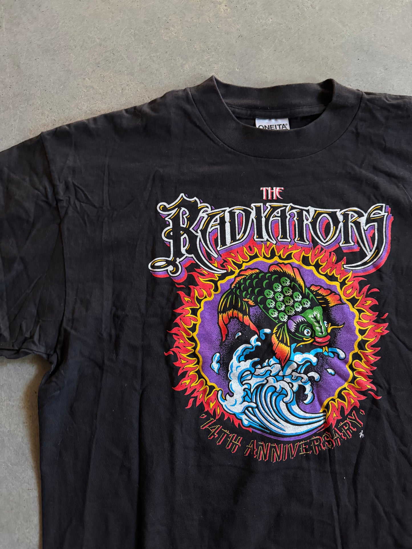VTG The Radiators 14th Anniversary Tee Sz XL