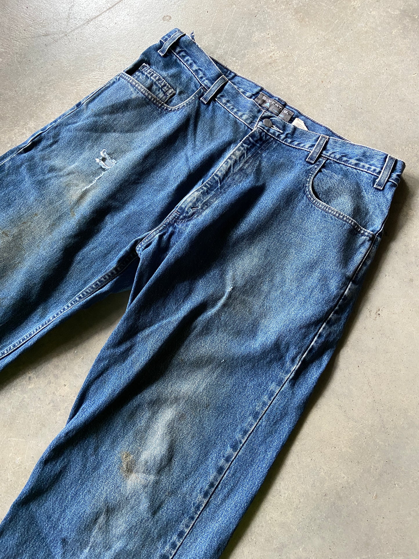VTG Levi's Silvertab Denim Jeans Sz 36x33