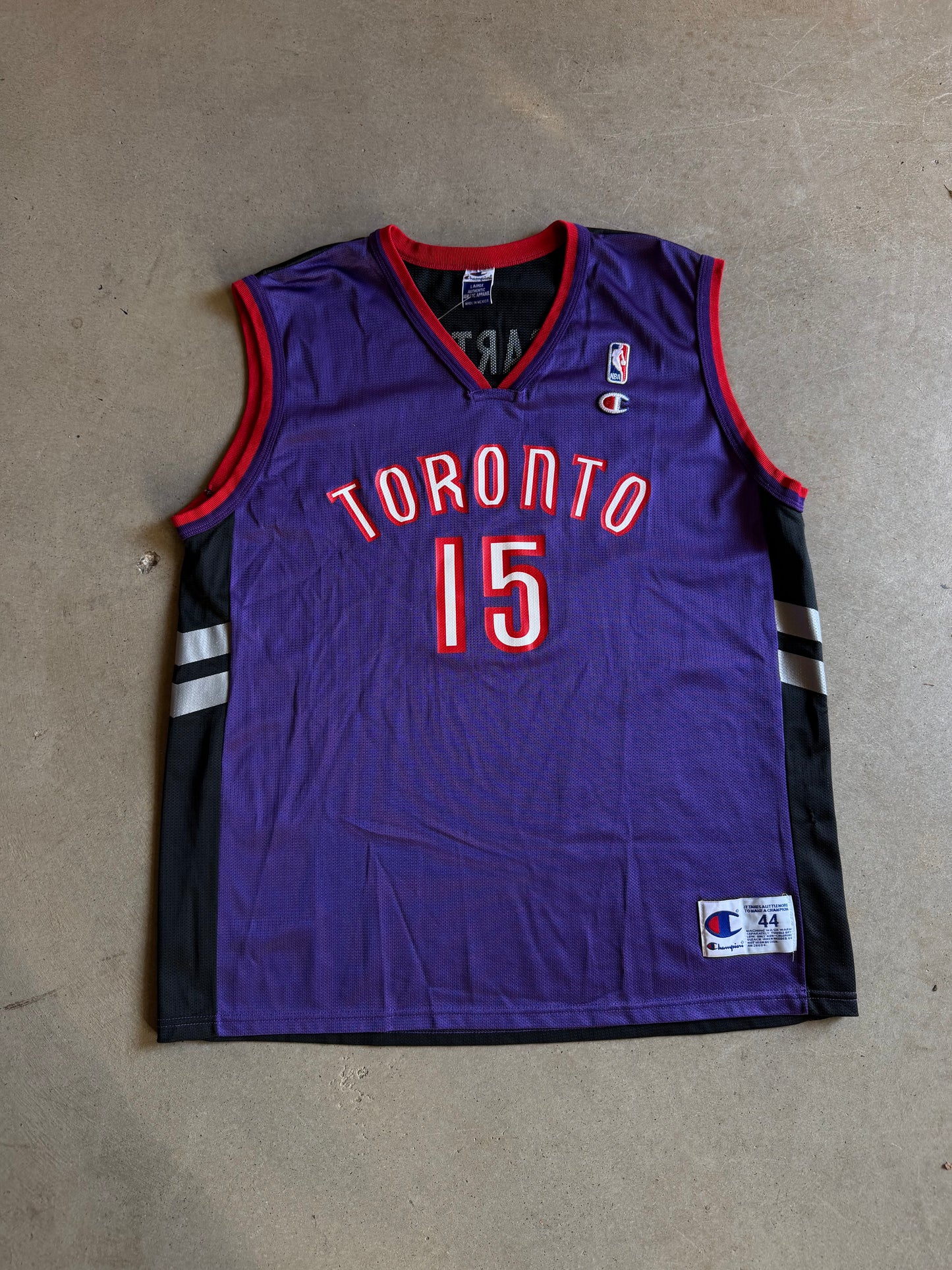 VTG Toronto Raptors Vince Carter Champion Jersey Sz 44