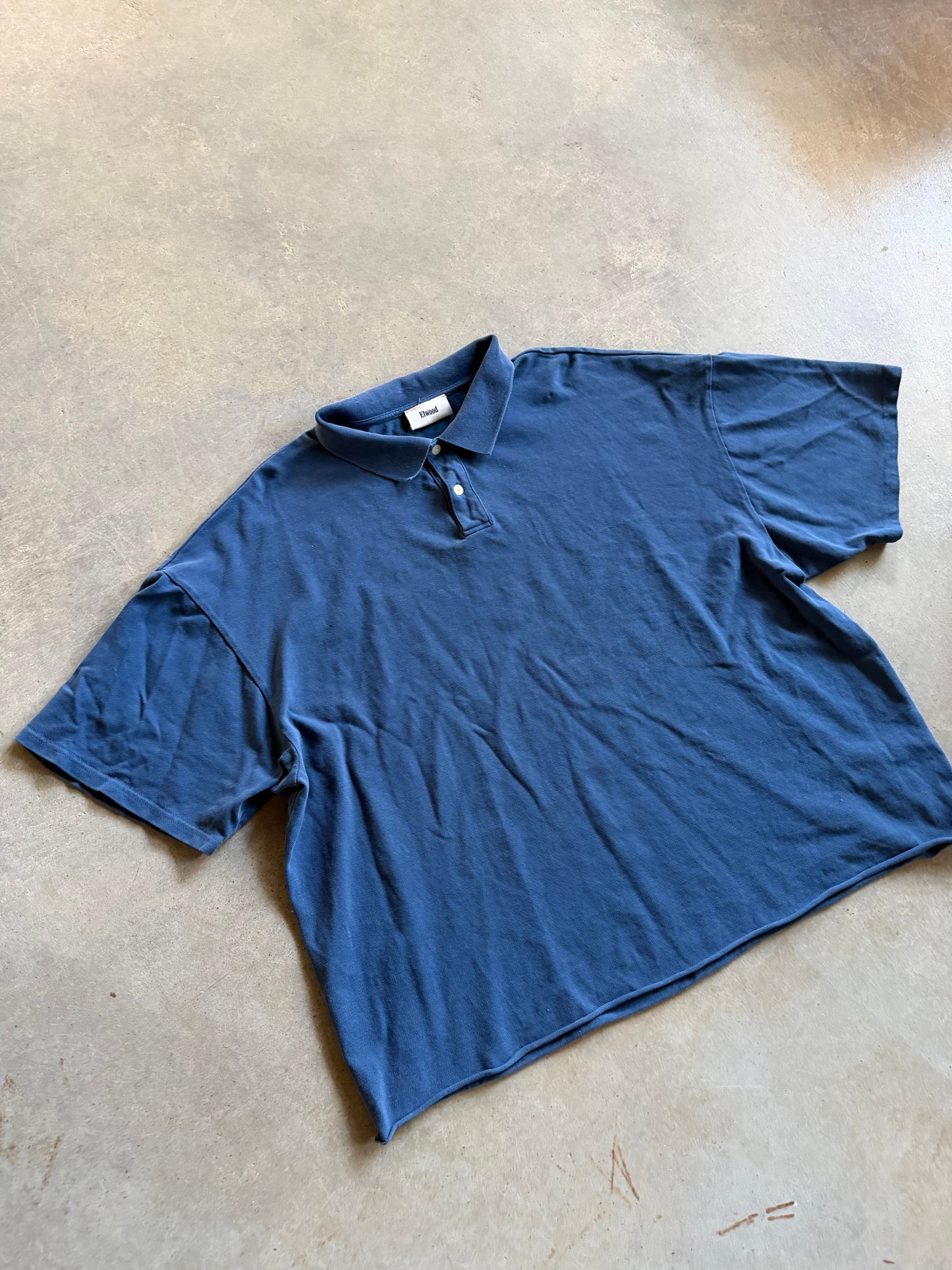 Elwood Blue Polo Oversize Shirt Sz XL