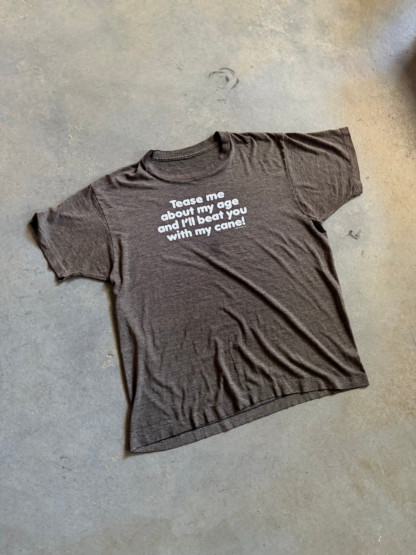 VTG Tease Me About My Age Tee Sz M