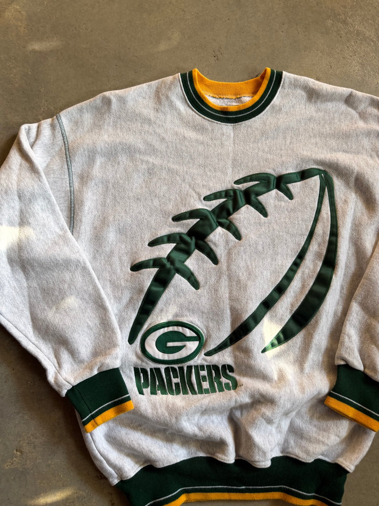 VTG Green Bay Packers Football Sweatshirt Sz L