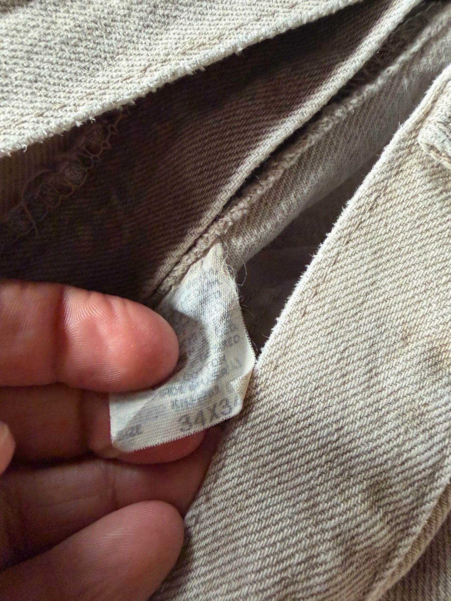 VTG Lee Tan Denim Jeans Sz 34x34