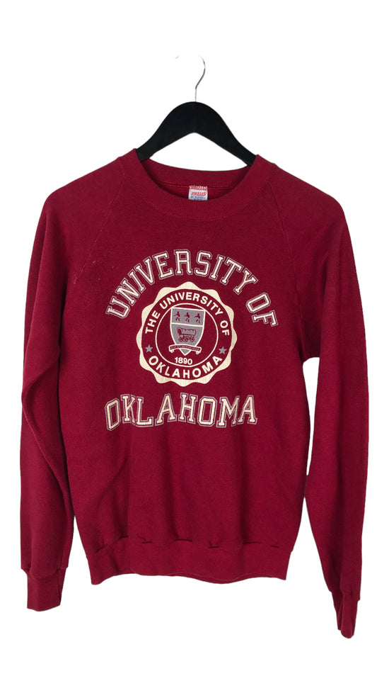 VTG University of Oklahoma Red Crewneck Sz S