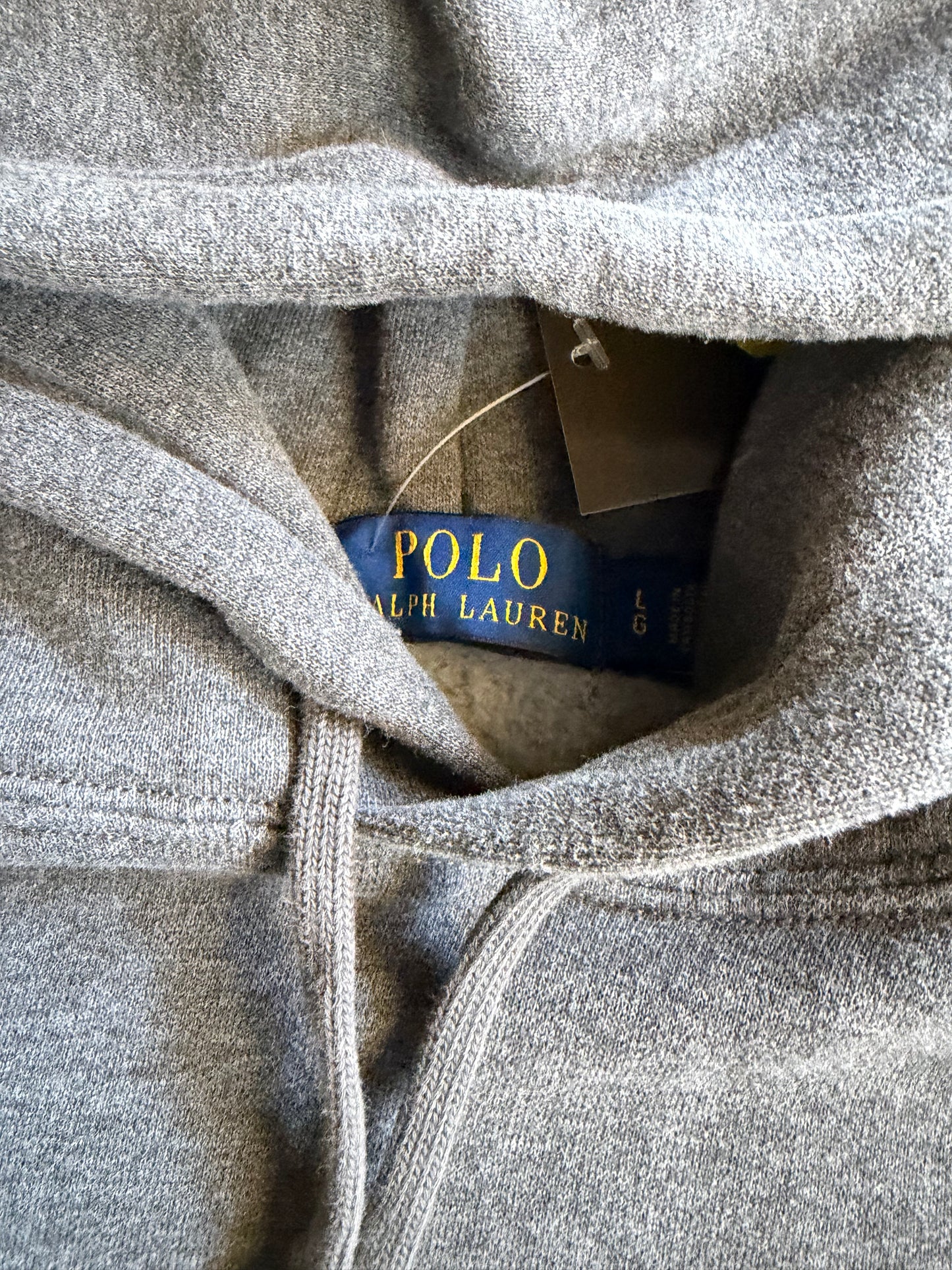 Polo Ralph Lauren Horses Gray Hoodie Sz L