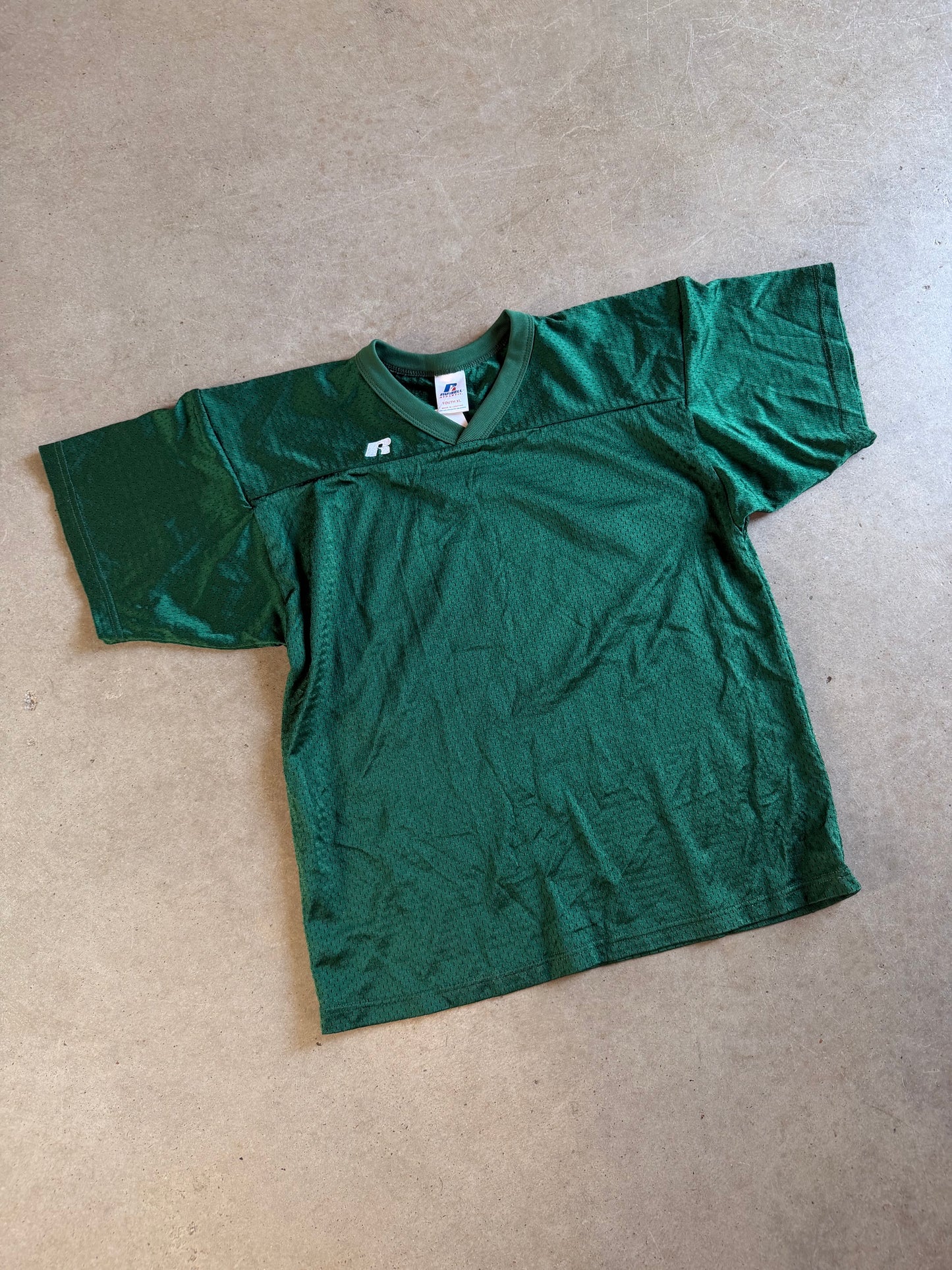 Russell Athletic Green Jersey Sz Youth XL