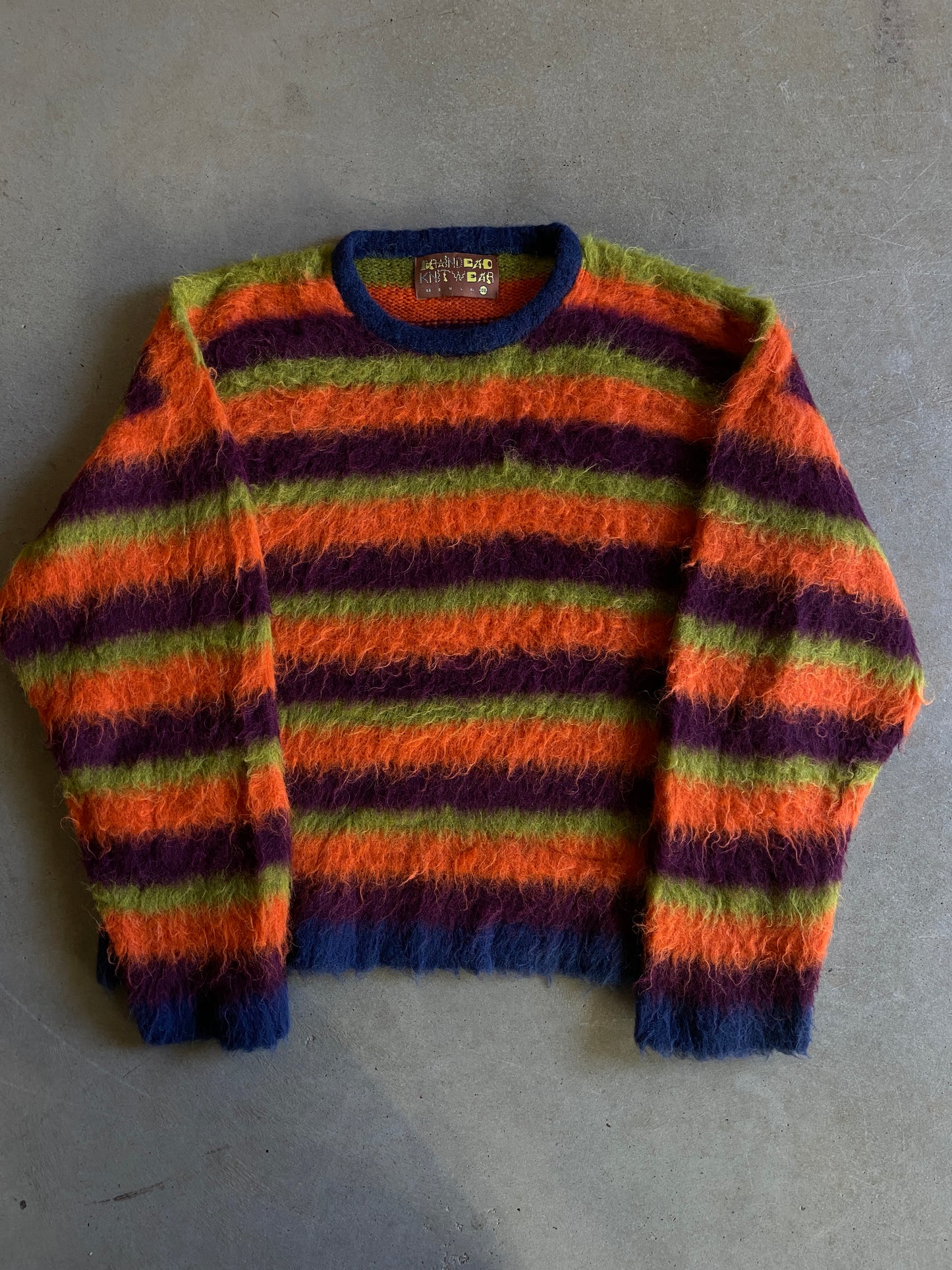 Brain Dead Knitwear Multicolor Mohair Sweater Sz 2XL