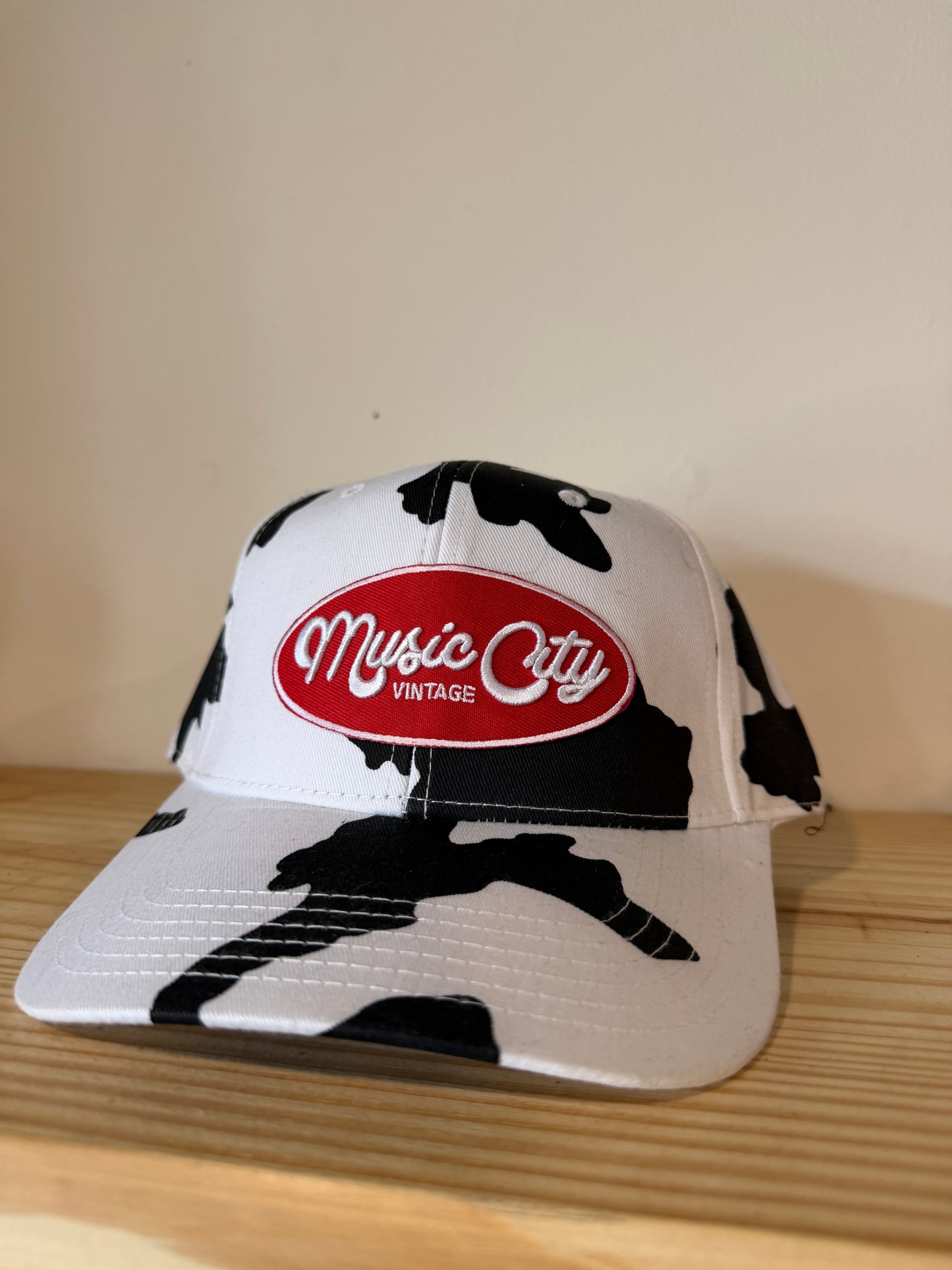 Music City Vintage Cowprint Snapback