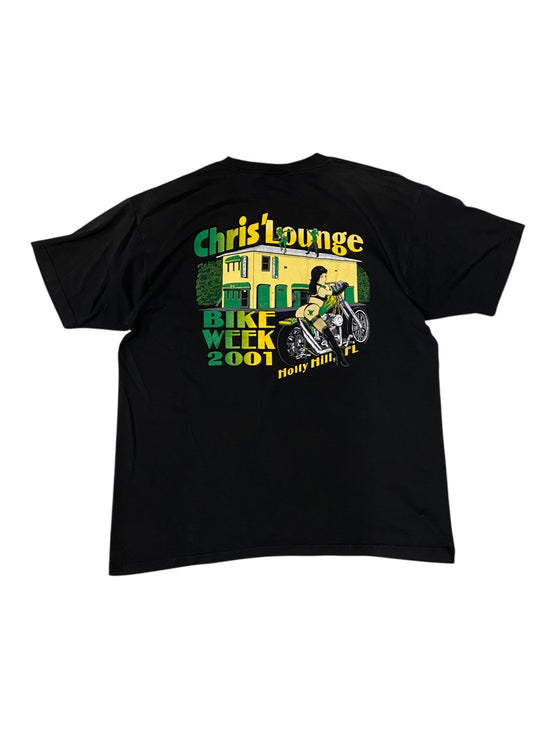 VTG Chris' Lounge Bike Week 2001 Holly Hill, FL Tee Sz XL