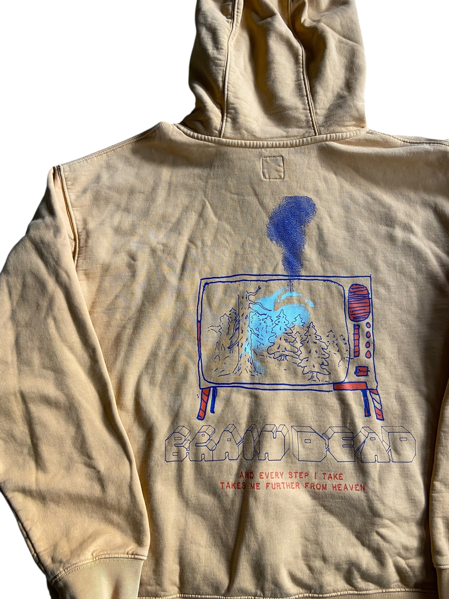 Preowned Braindead Further From Heaven Hoodie Sz XL