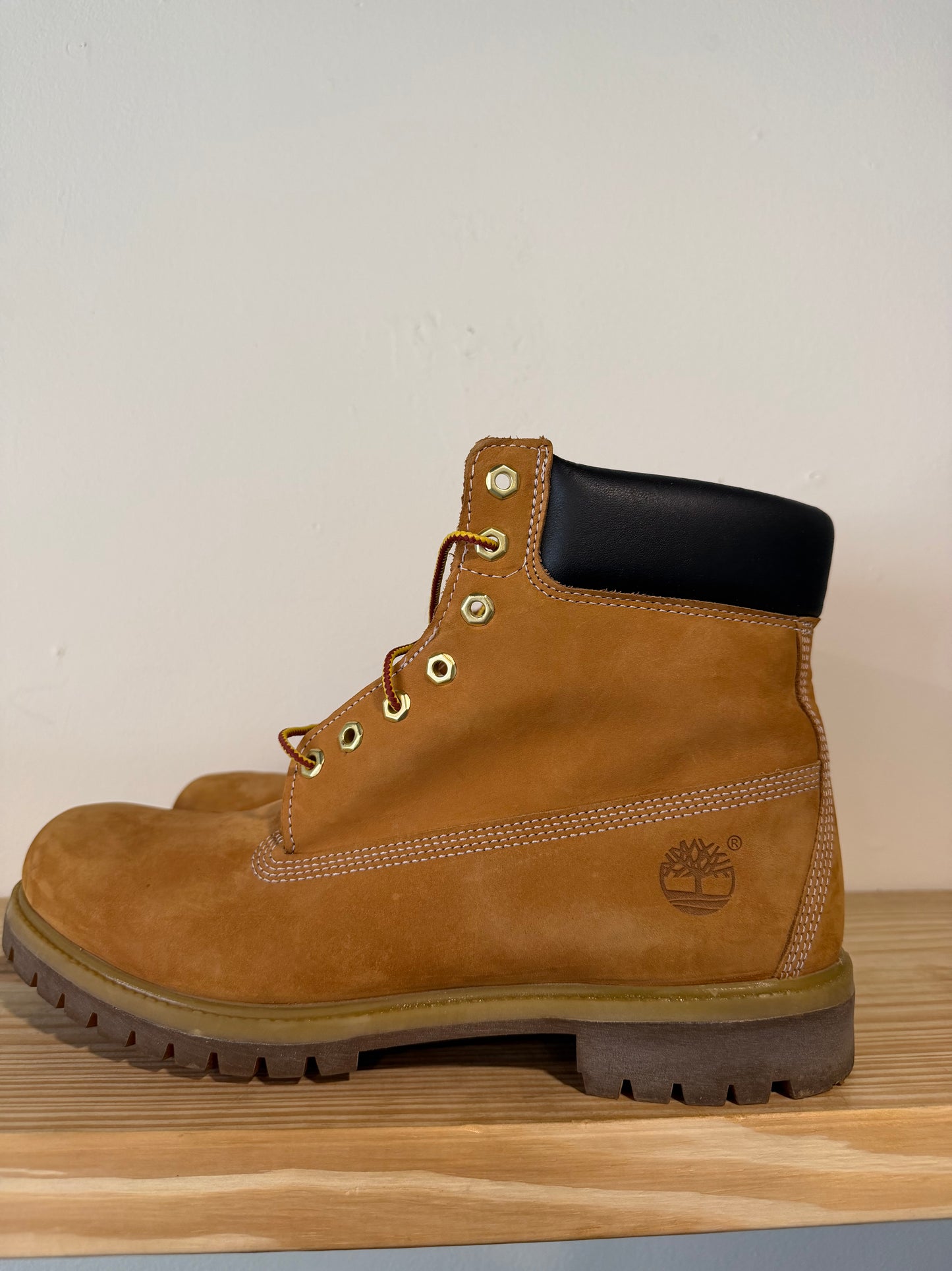 Preowned Timberland 6" Premium Waterproof Boot Wheat Sz 13M/14.5W