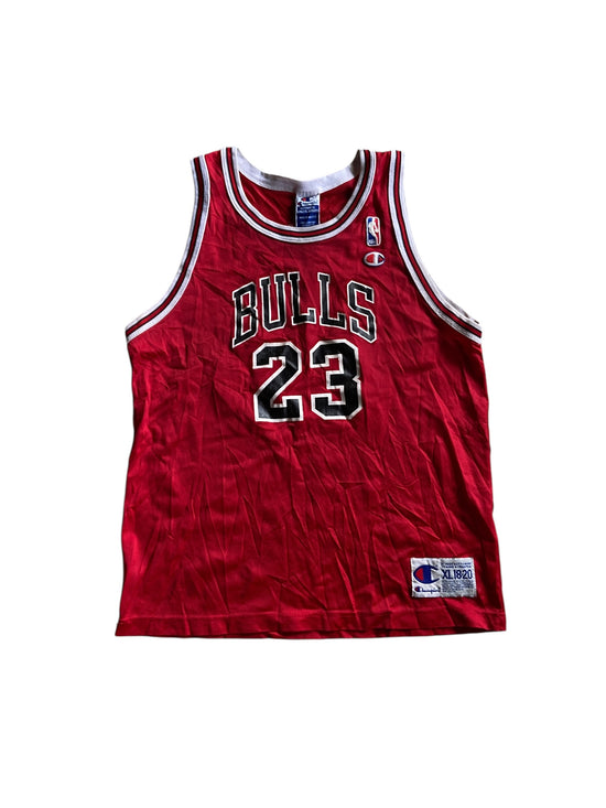 VTG Chicago Bulls Michael Jordan Champion Jersey Sz Youth XL