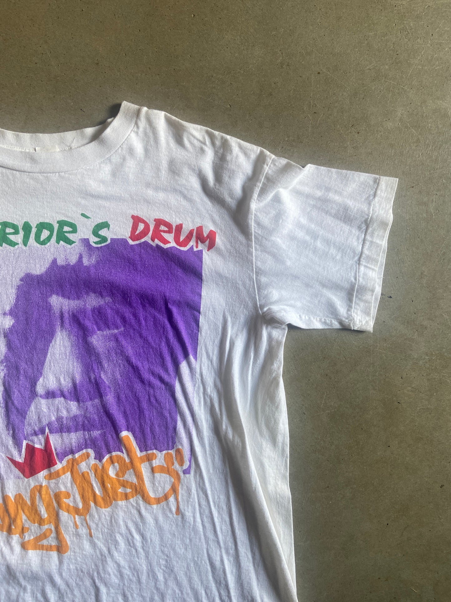 1990’s Vintage King Just Warriors Drum Rap Tee Sz L
