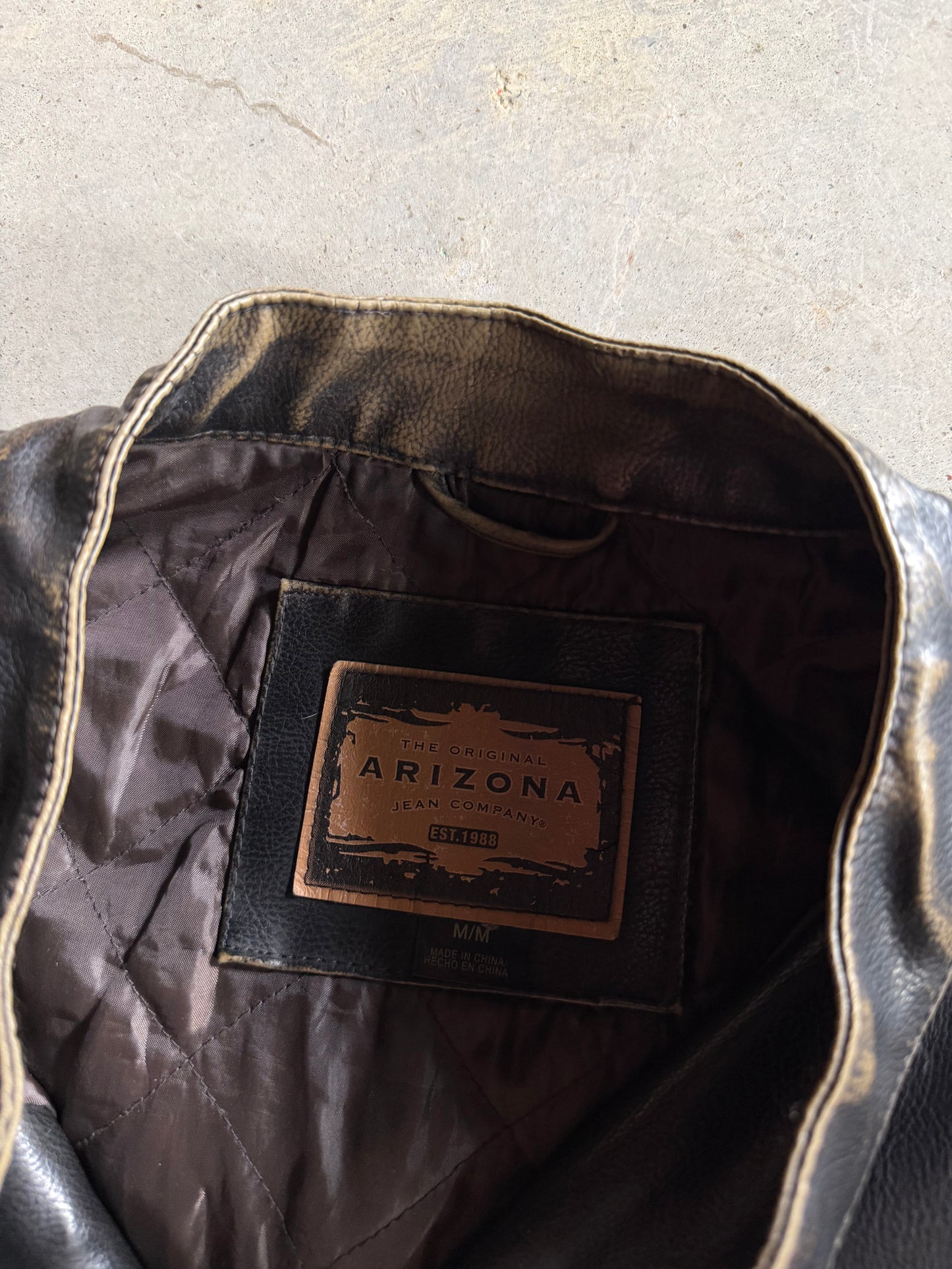Arizona Jean Co Leather Jacket Sz M