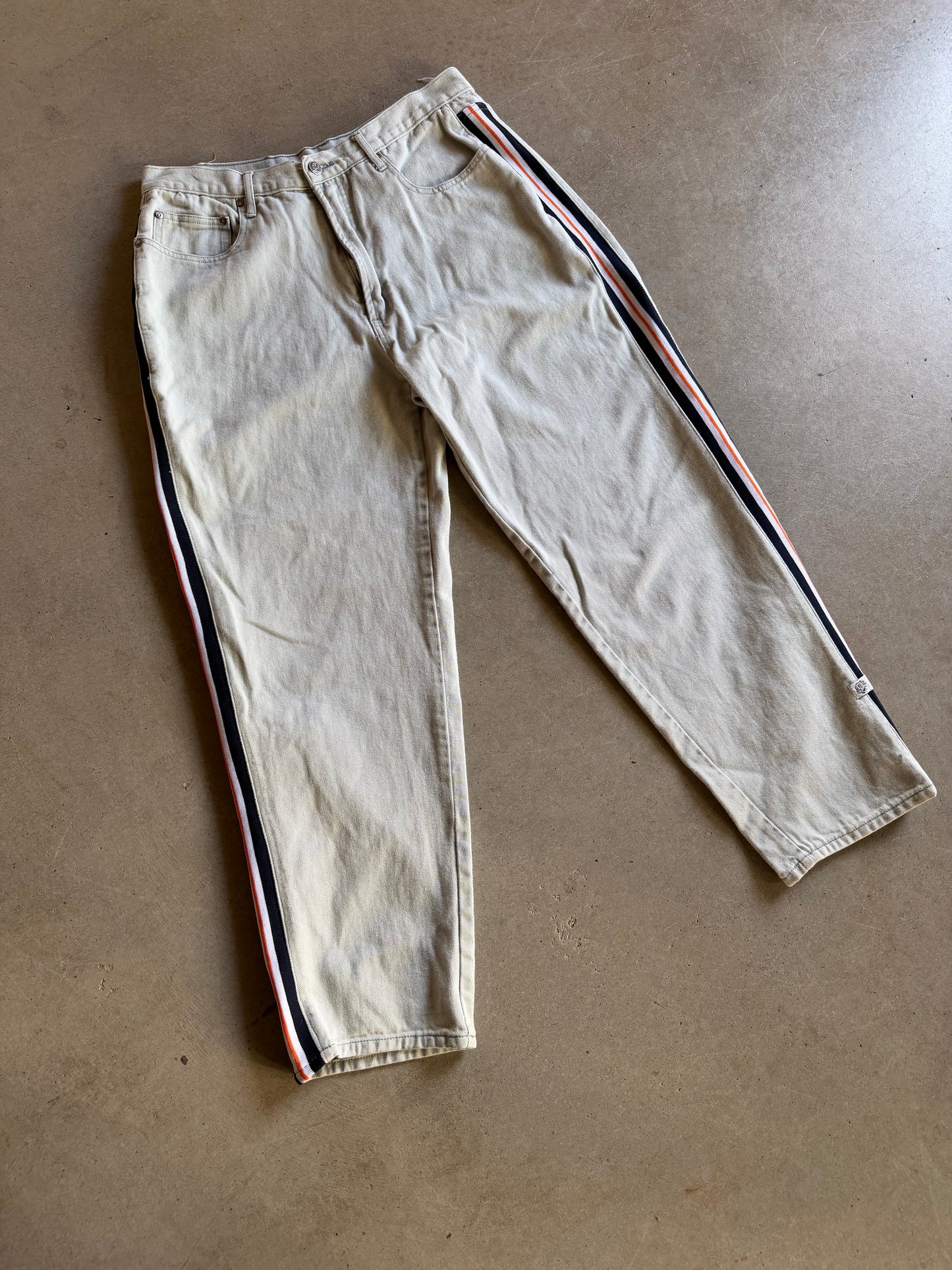 Y2K Jocko Jeans Stripe Pants Sz 36x30