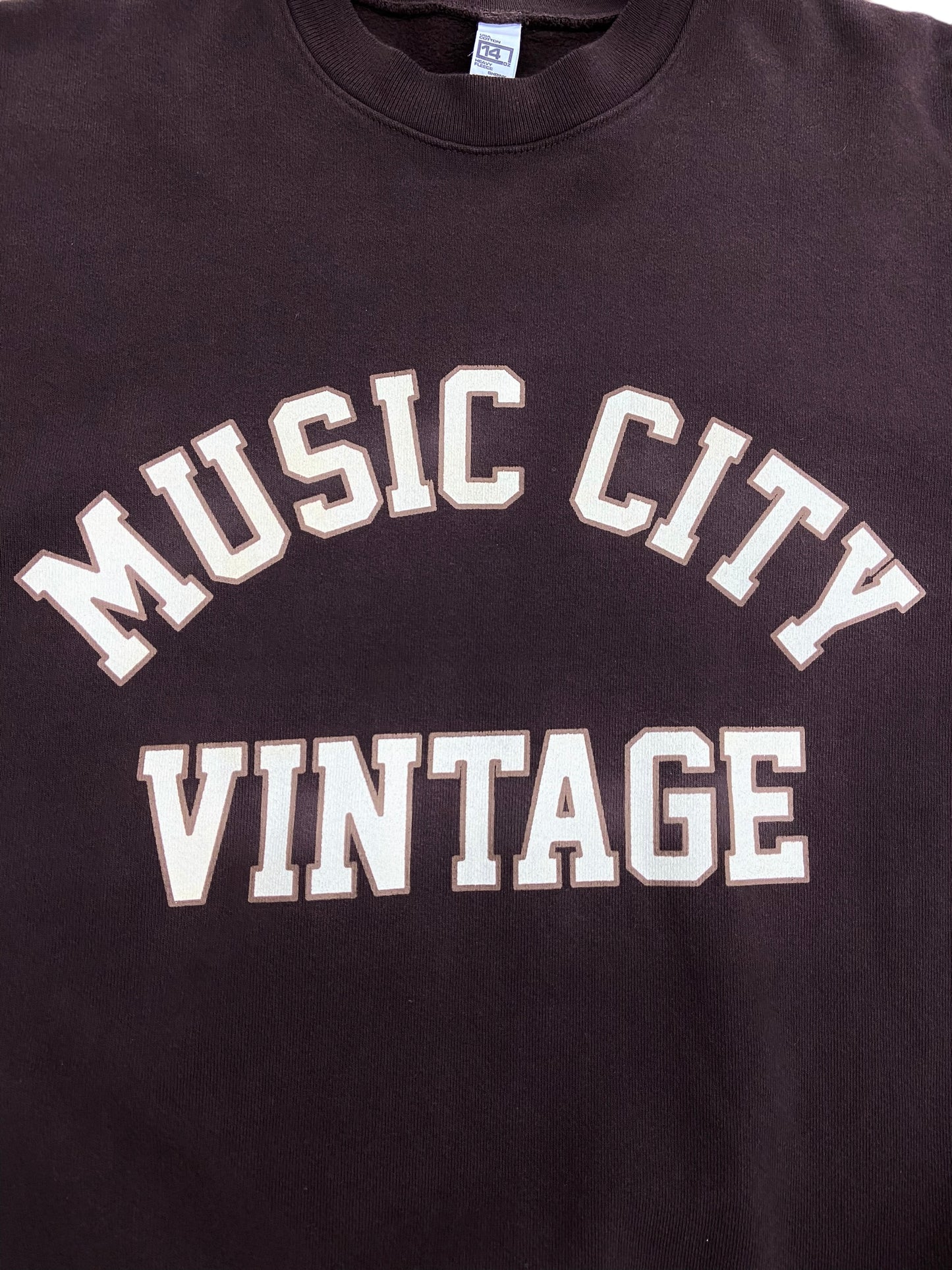 Music City Vintage Collegiate Classic Crewneck 'Chocolate'