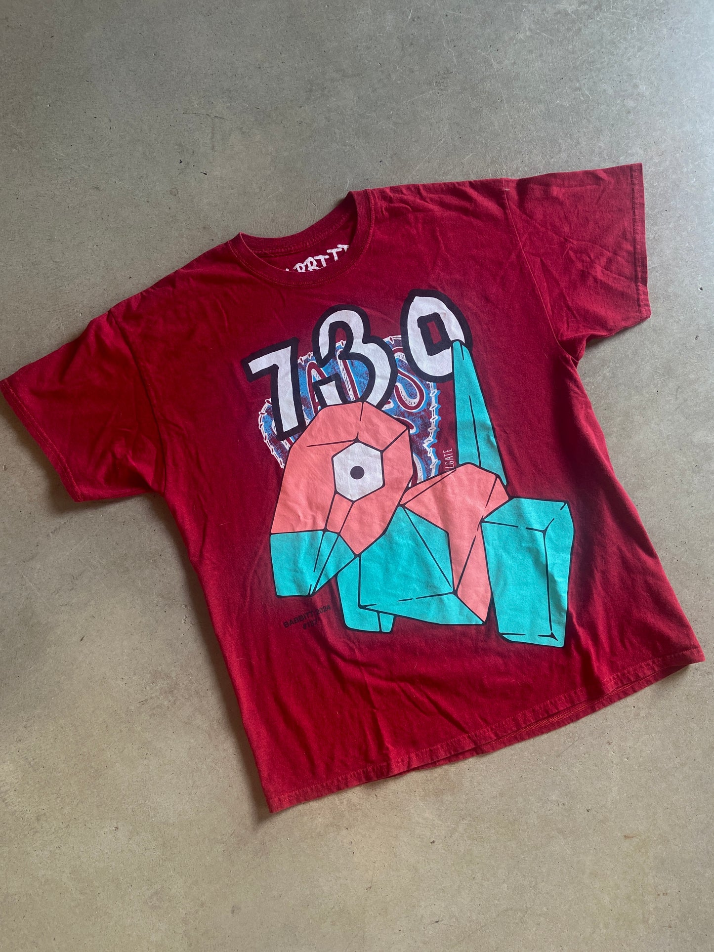 Babbitt Revived Asspizza 151 Pokemon Polygon Tee Sz XL